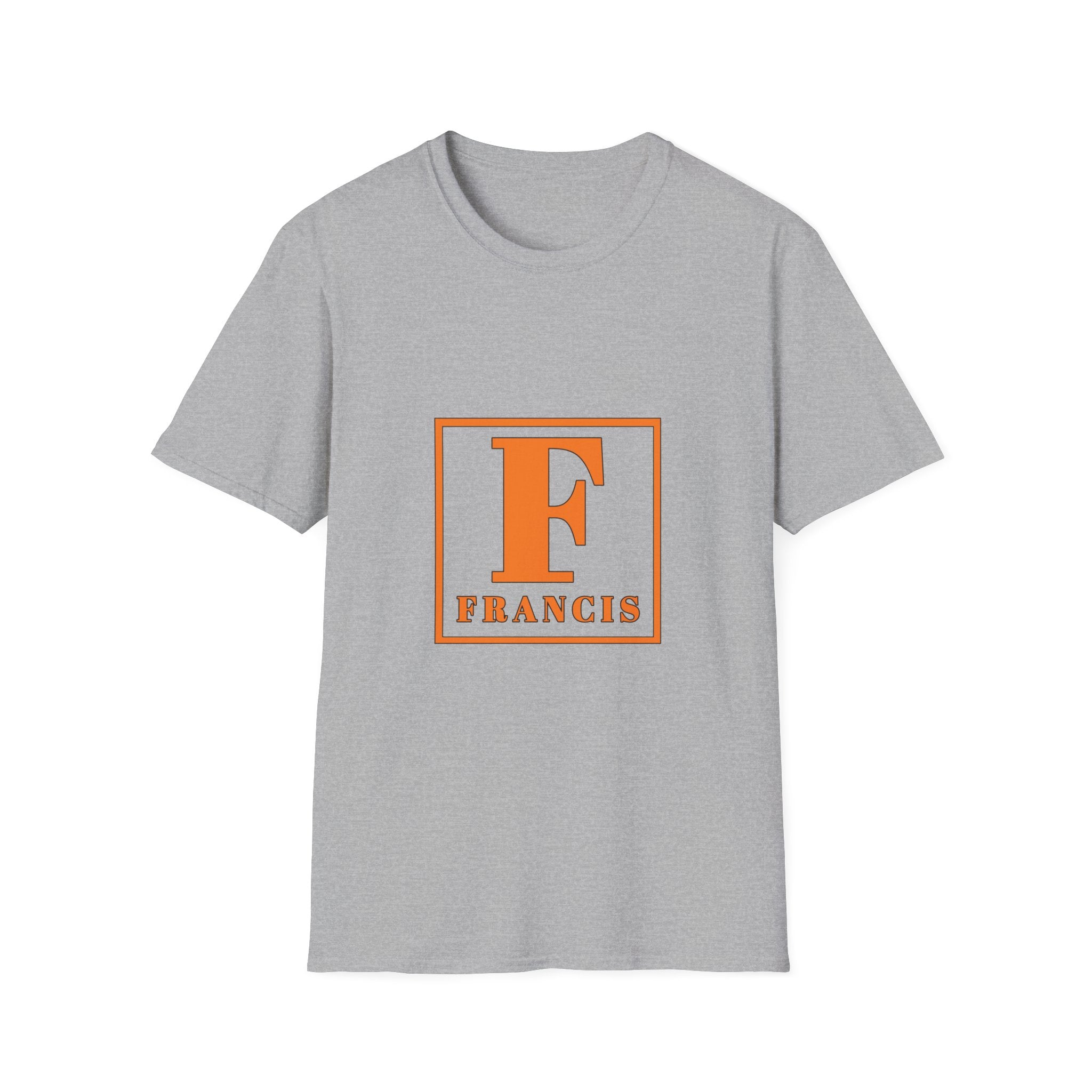 Monogram F Initial T-Shirt — Personalized 'Francis' Vintage Block Letter Tee