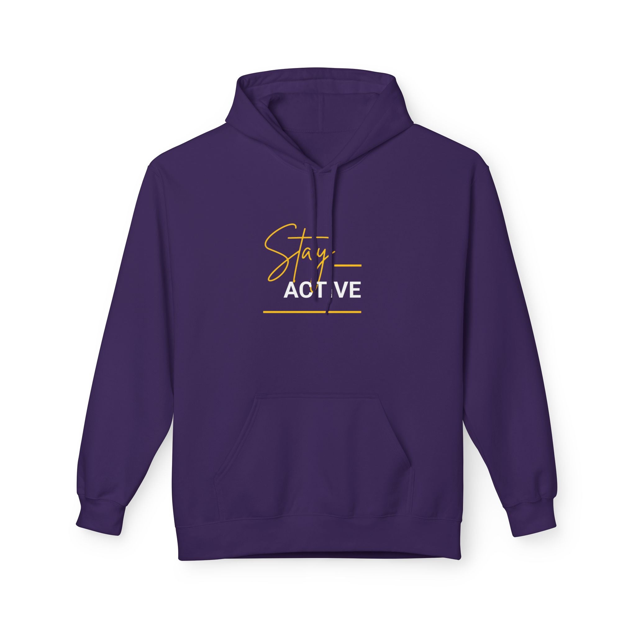 Stay Golden Hoodie — Minimal Script Graphic Casual Pullover