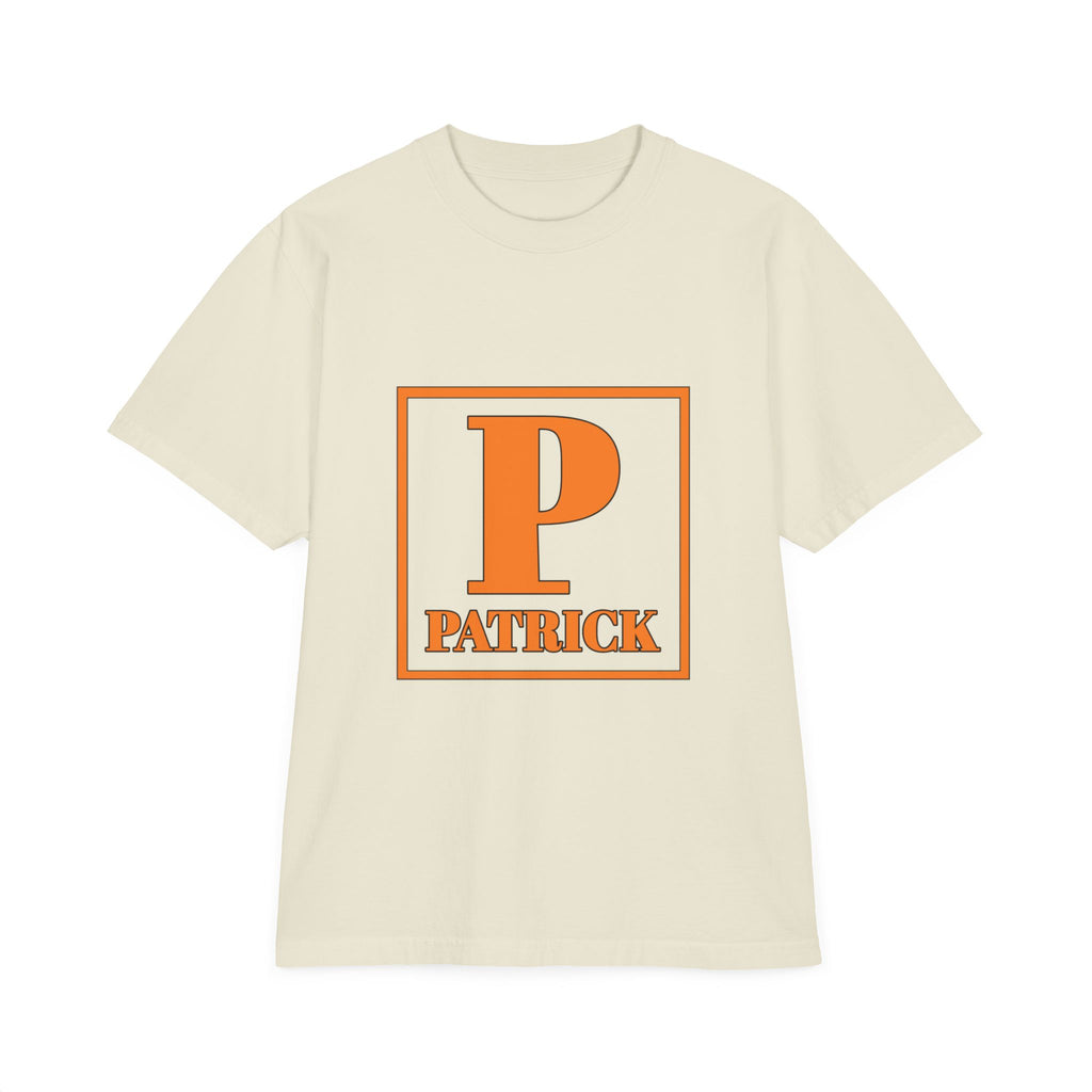 Patrick Initial T‑Shirt — Orange Monogram Tee