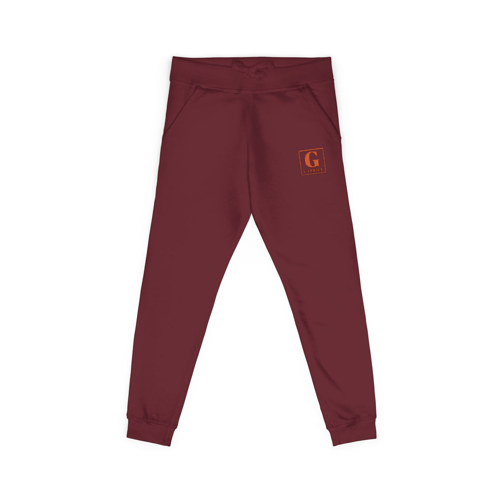 Embroidered Monogram 'G' Fleece Sweatpants — Cozy Casual Joggers