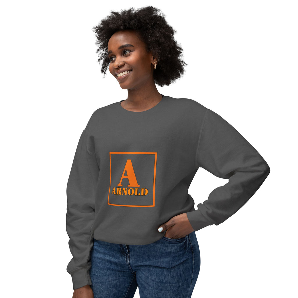 Arnold Monogram Crewneck Sweatshirt — Personalized Initial A Design