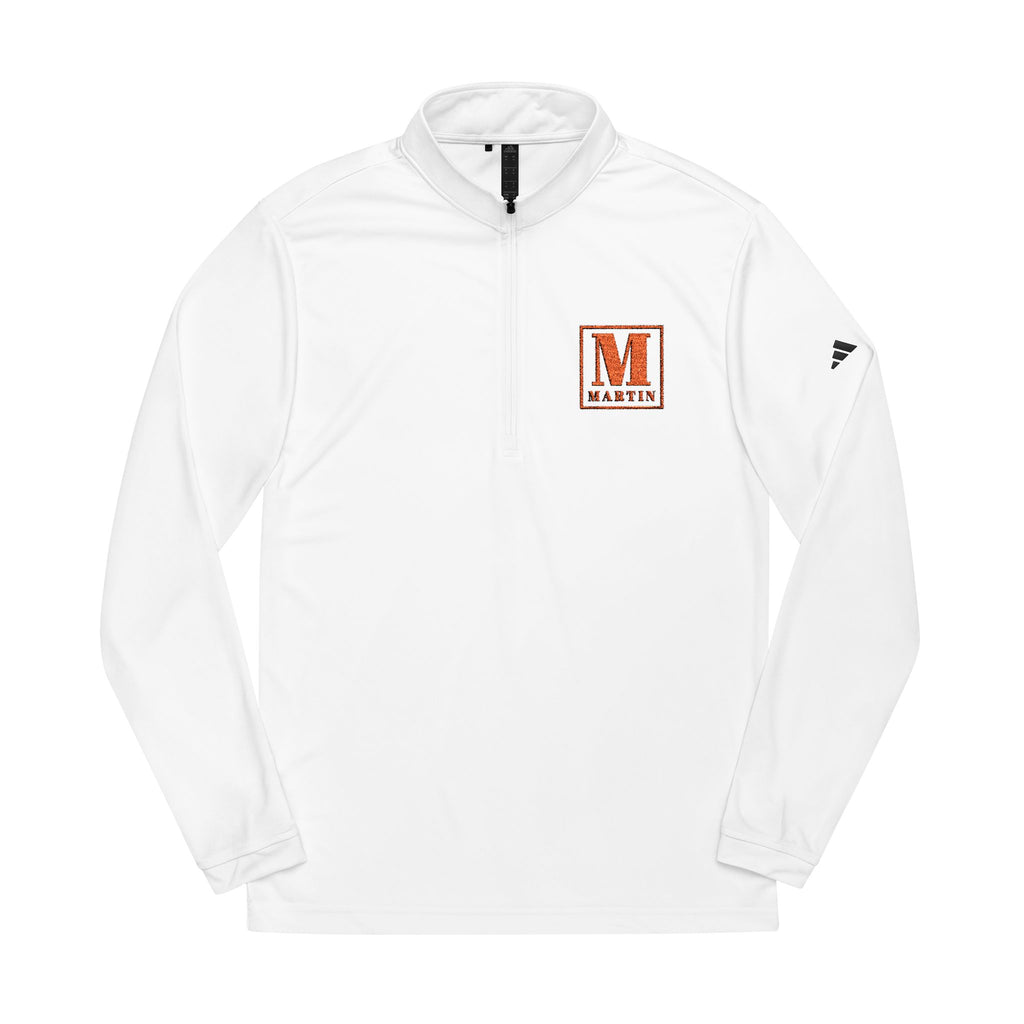 Embroidered 'M' Quarter-Zip Pullover