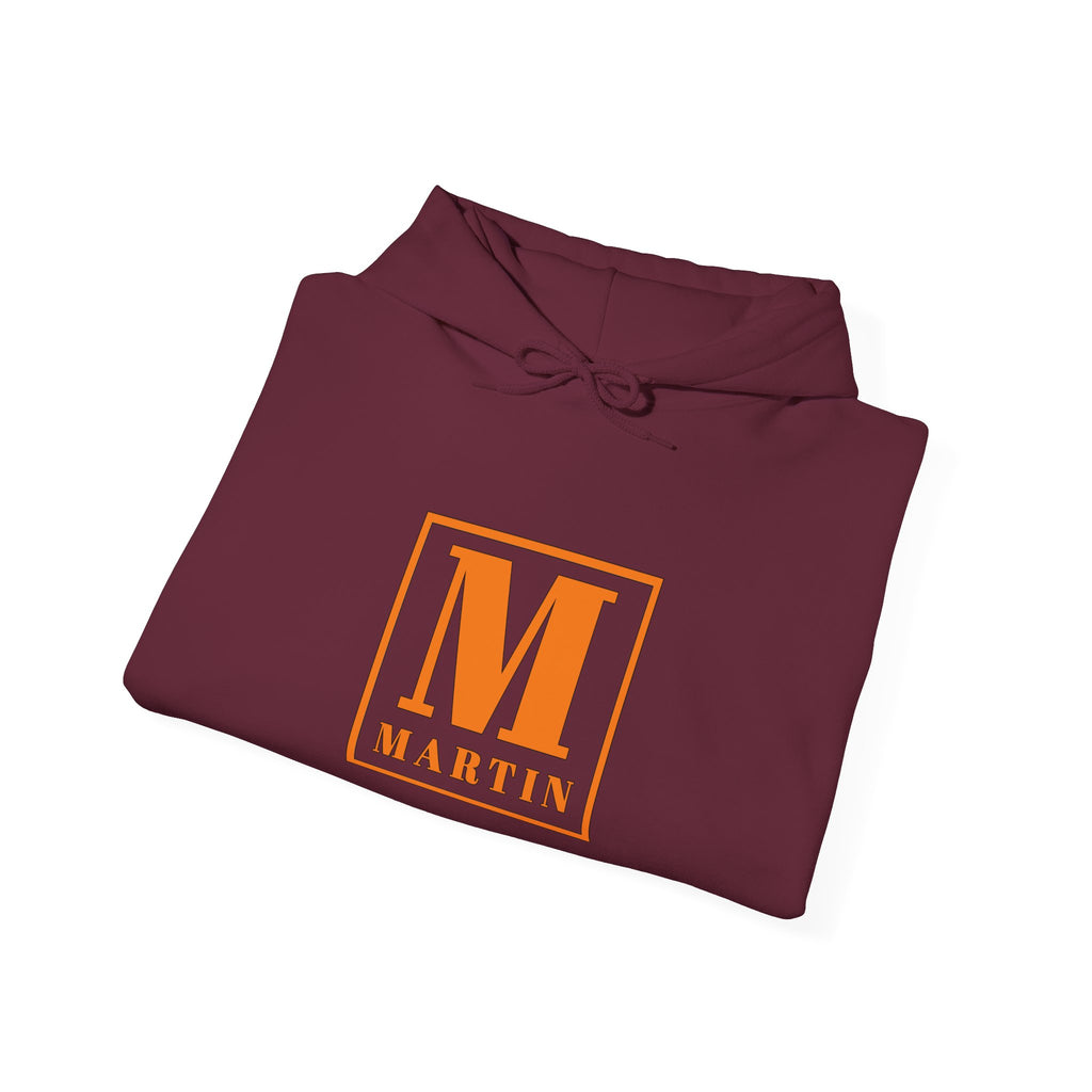 Monogram 'M Martin' Hoodie — Custom Initial Square Logo