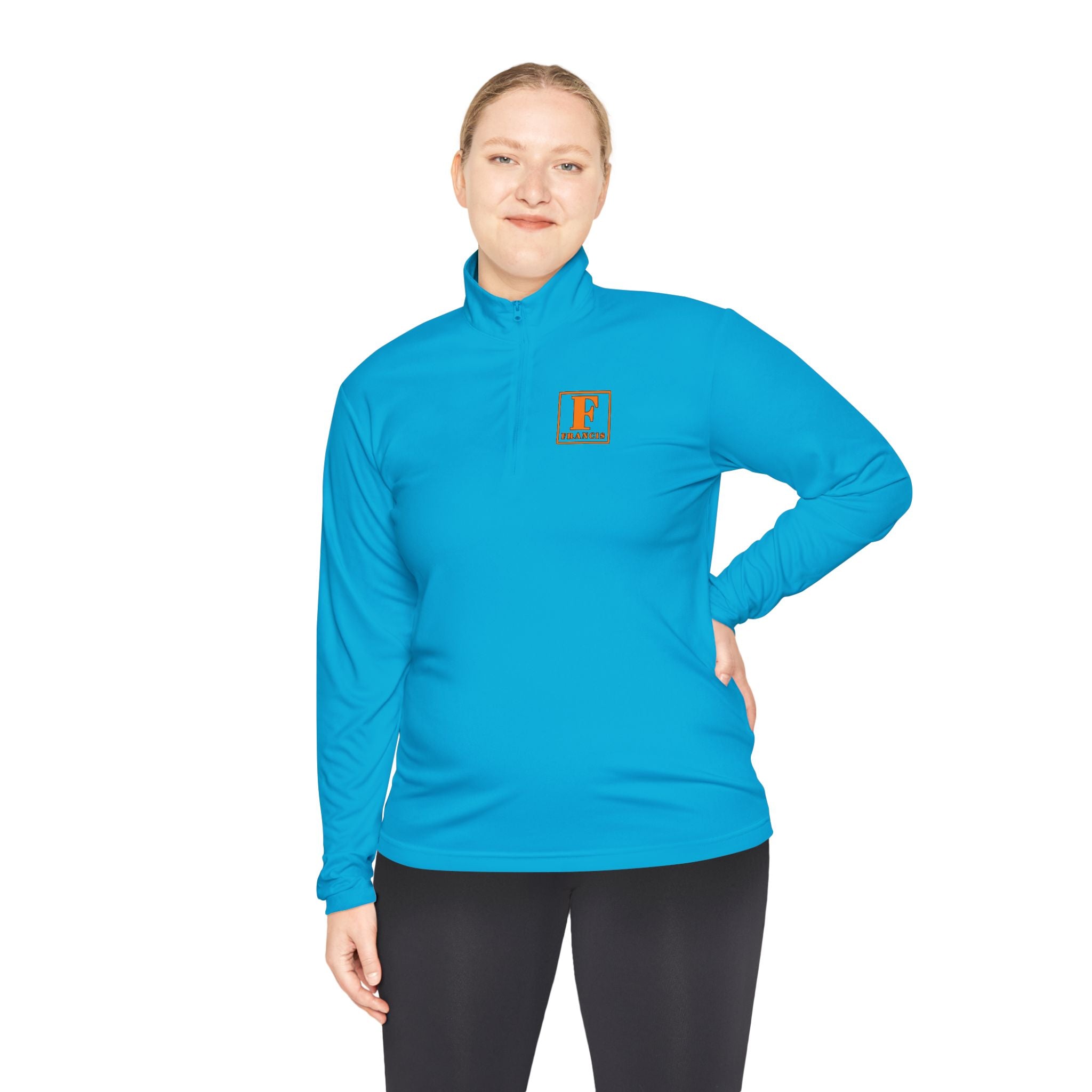 Quarter-Zip Pullover — Minimalist Small Logo Chest Pullover
