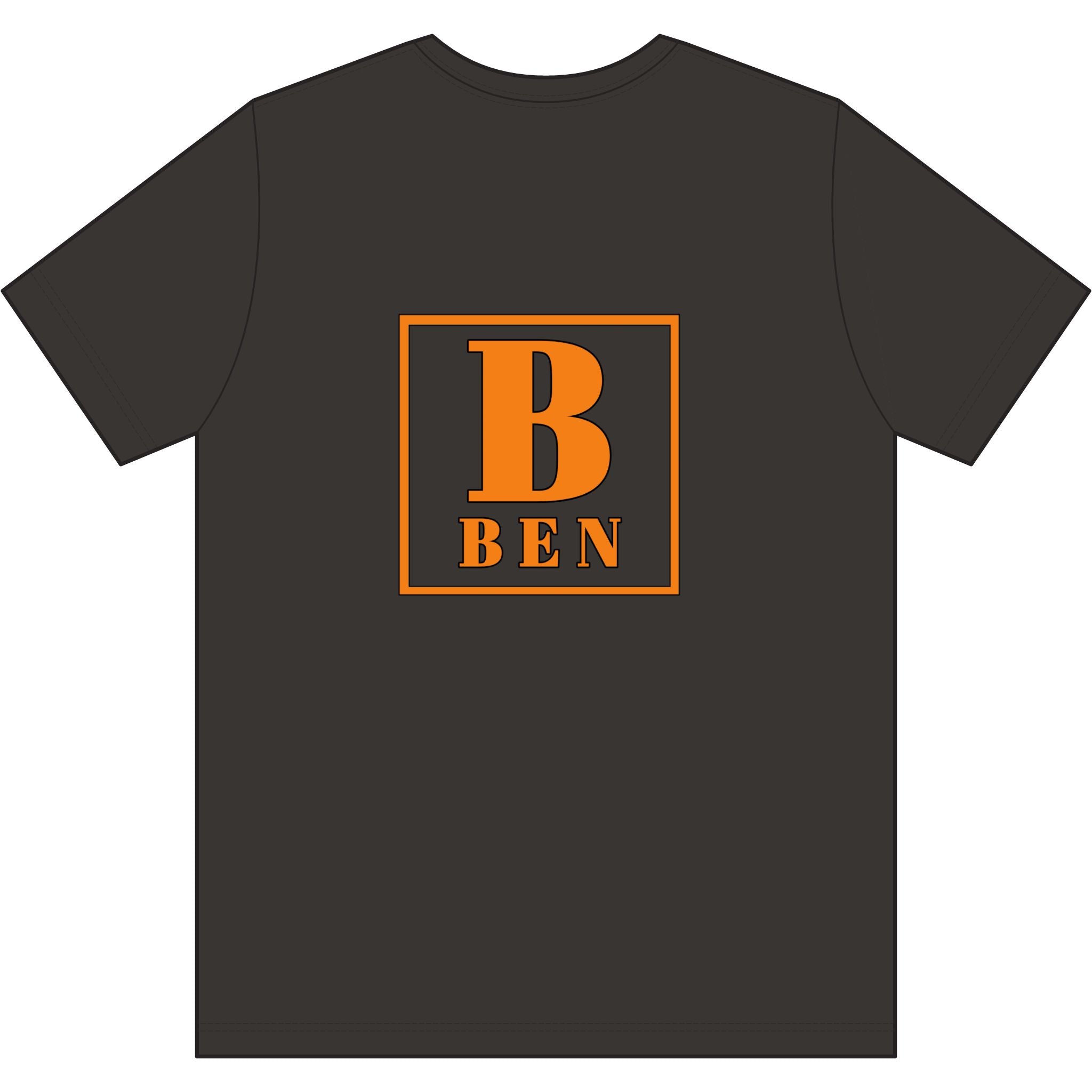 Ben Monogram T-Shirt — Personalized Initial Graphic Tee