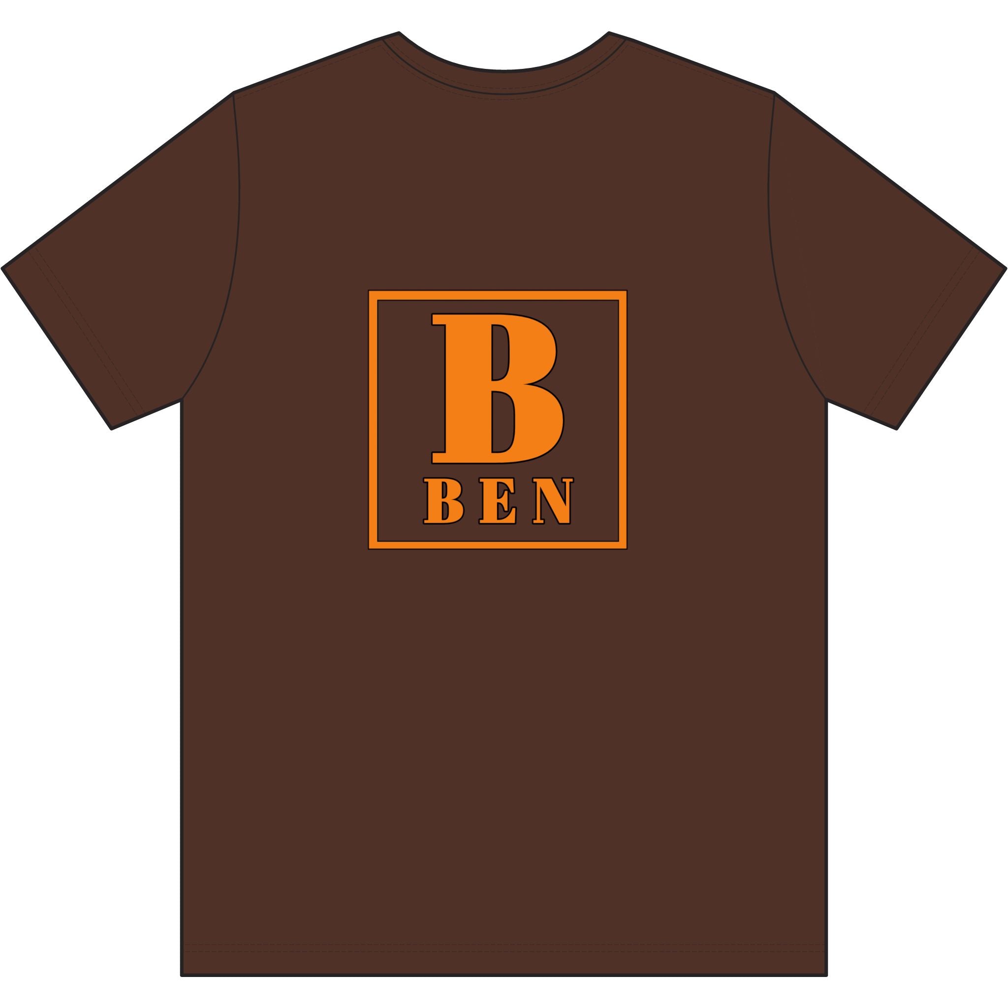 Ben Monogram T-Shirt — Personalized Initial Graphic Tee