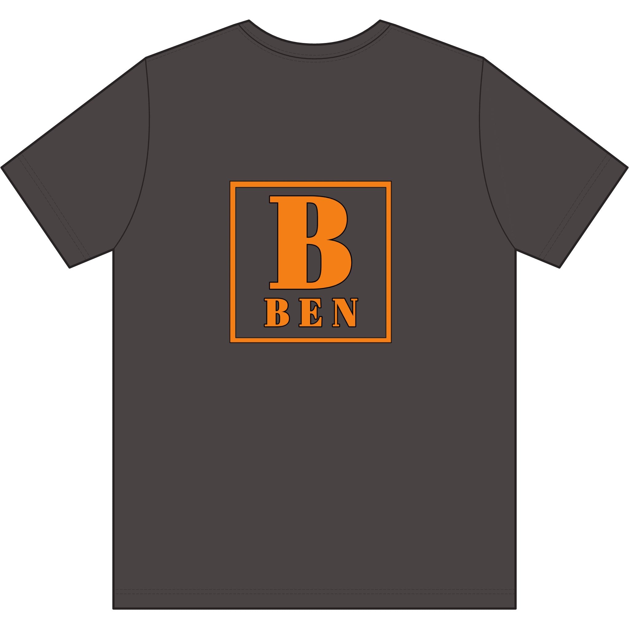 Ben Monogram T-Shirt — Personalized Initial Graphic Tee