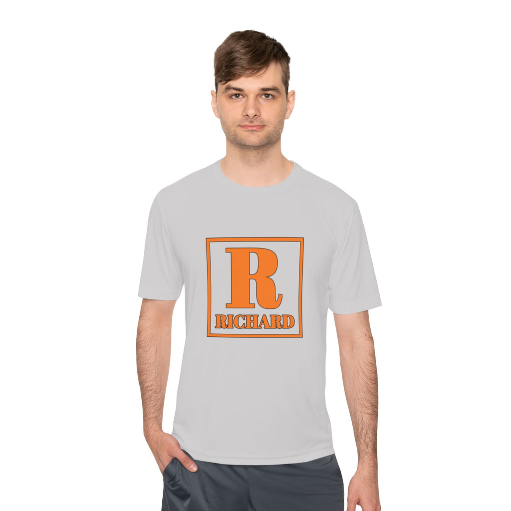 Personalized 'R Richard' Initial Tee — Retro Monogram Moisture-Wicking Shirt
