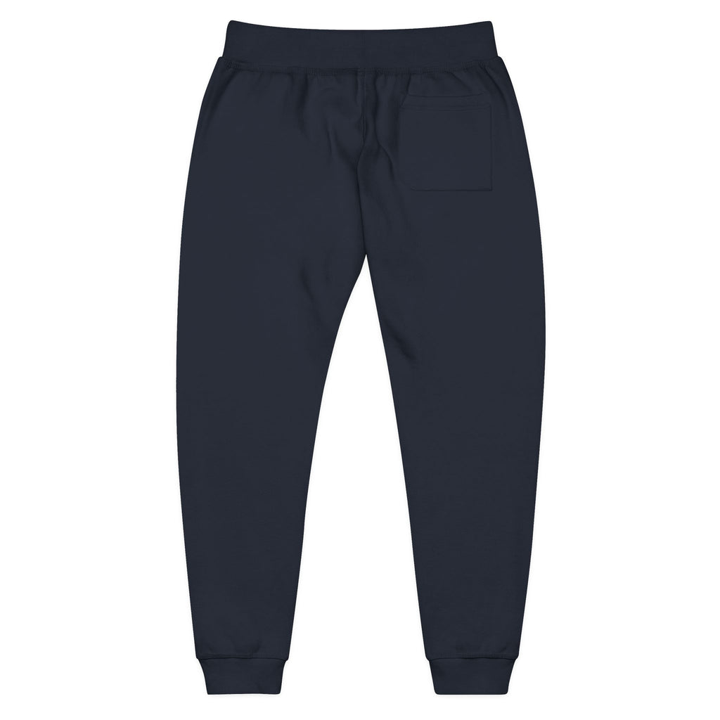 Embroidered Cozy Sweatpants — Minimal Red Crest Joggers