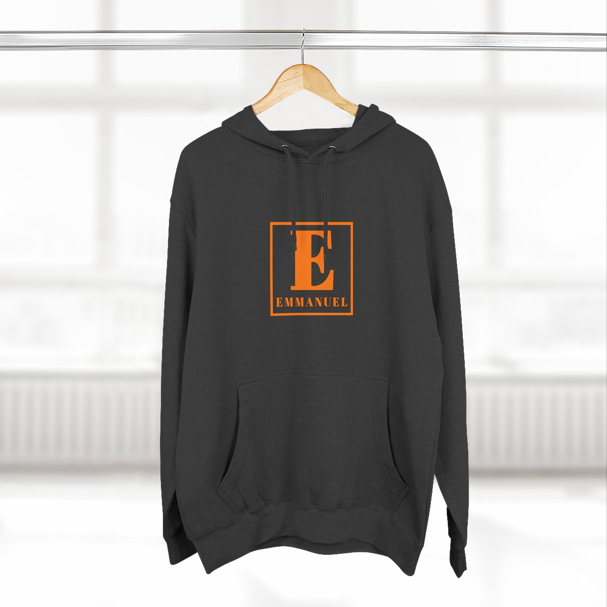 Emmanuel Letterbox Hoodie — Classic Christian Faith Pullover