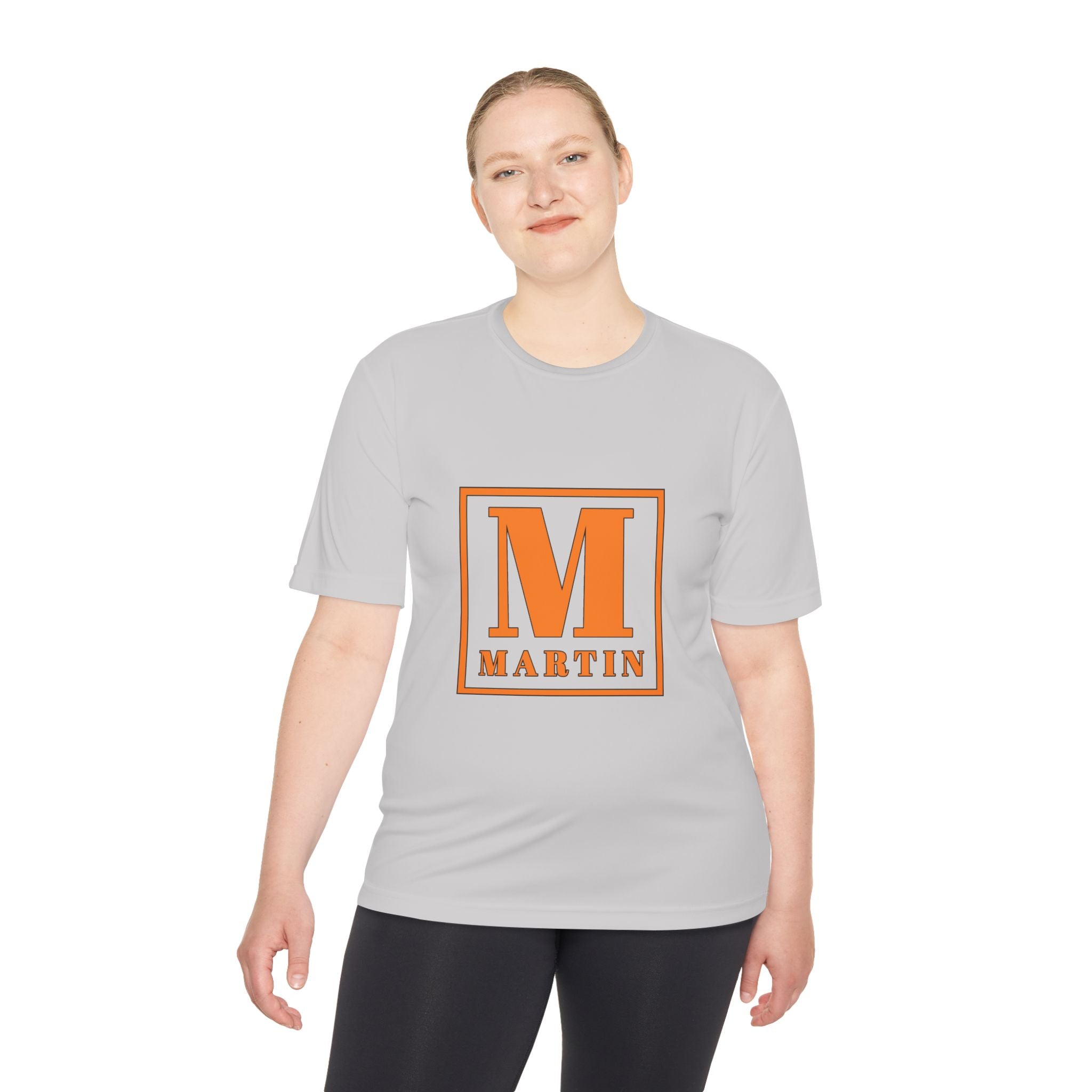 Personalized 'M' Monogram Tee — Martin Initial Square Graphic