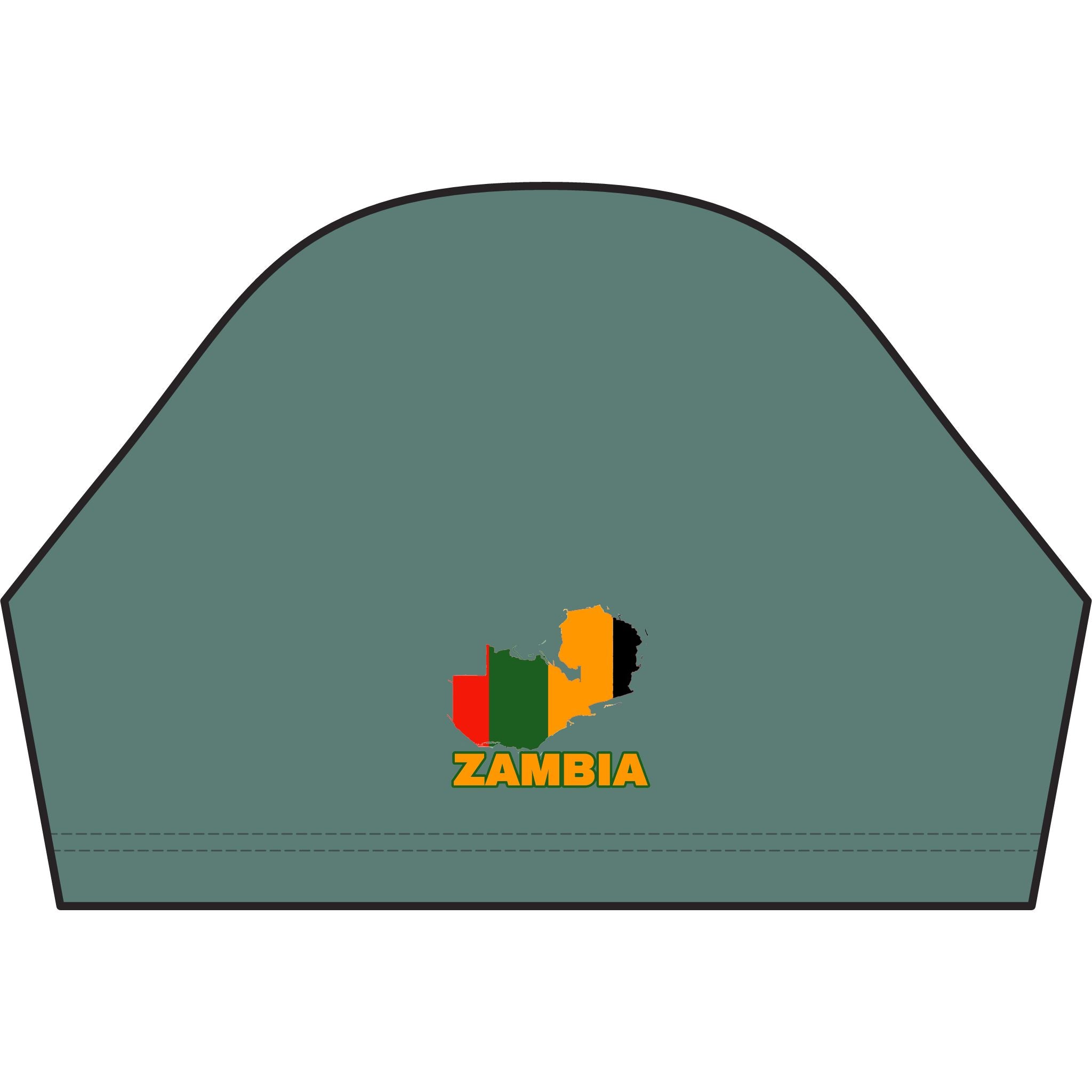 Zambia Map Flag T-Shirt — Patriotic Zambia Pride Tee