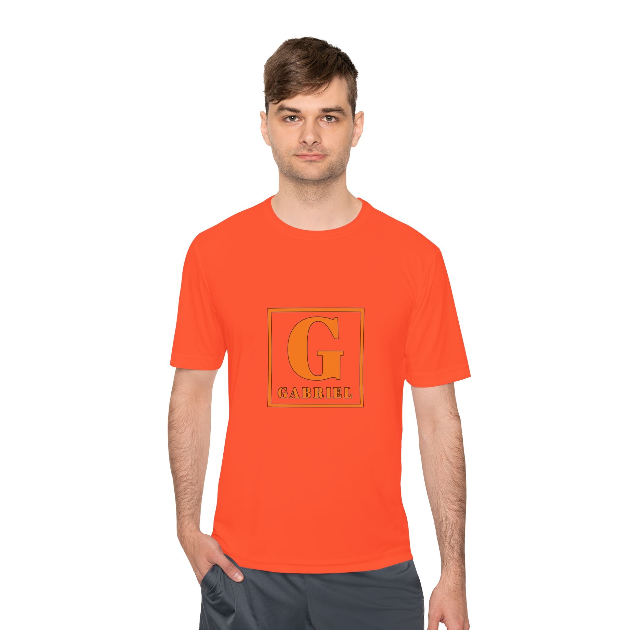 Personalized 'G' Initial Tee - Gabriel Monogram Moisture-Wicking Shirt