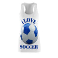 I Love Soccer Racerback Dress — Womens Soccer Fan Dress