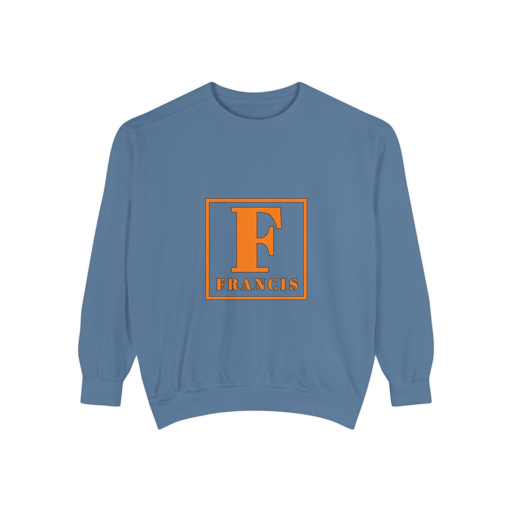 Francis Initial Sweatshirt — Vintage Block Monogram Crewneck