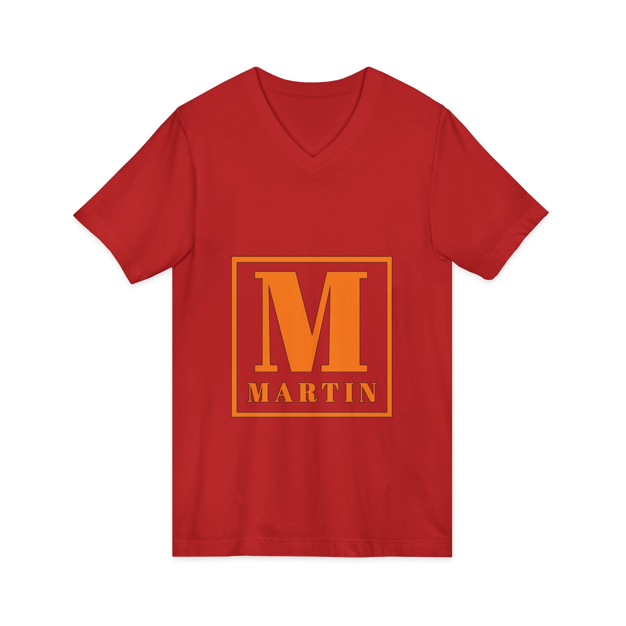 Monogram M Martin V-Neck Tee — Personalized Initial Shirt