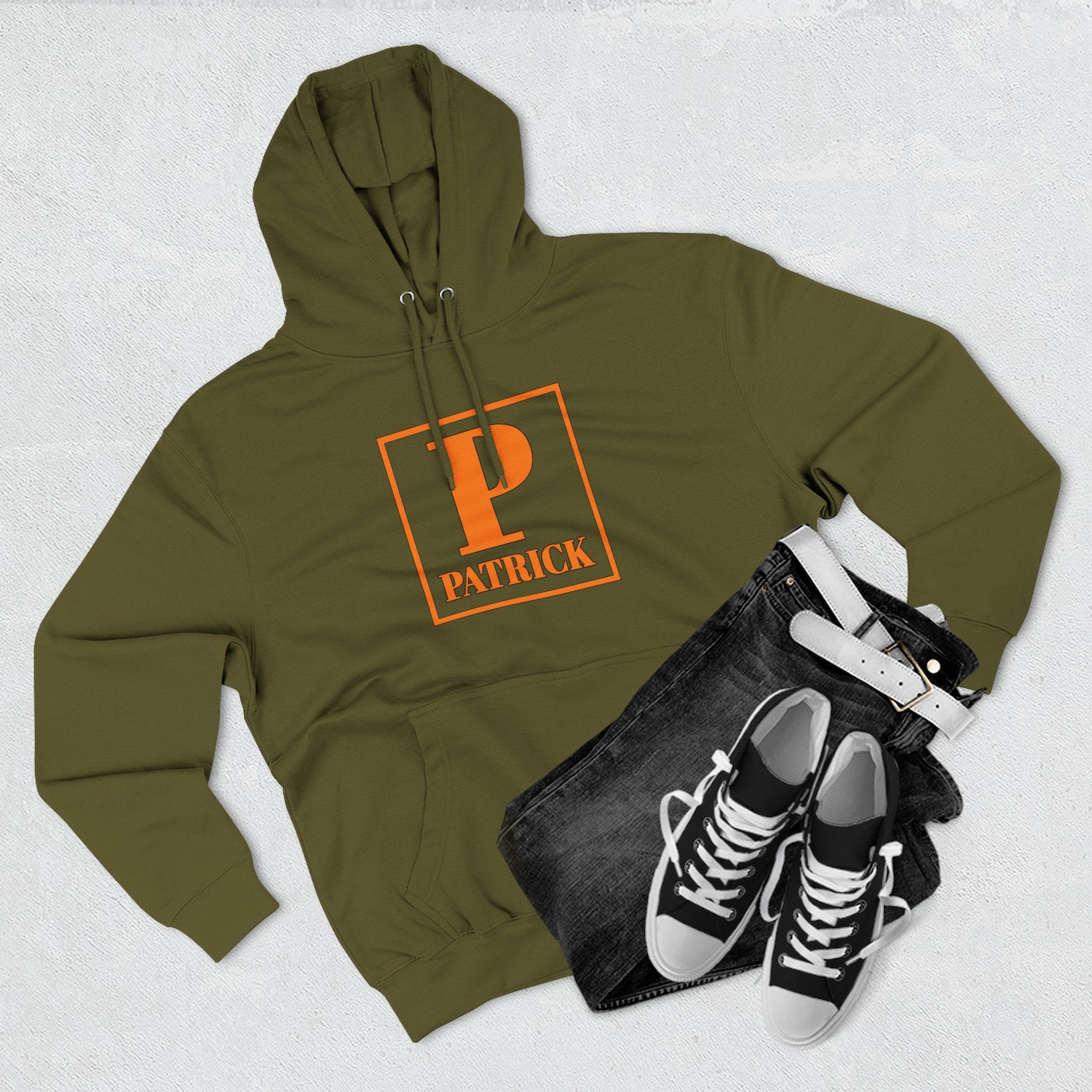 Patrick Monogram Hoodie — Personalized Initial P Letter Pullover