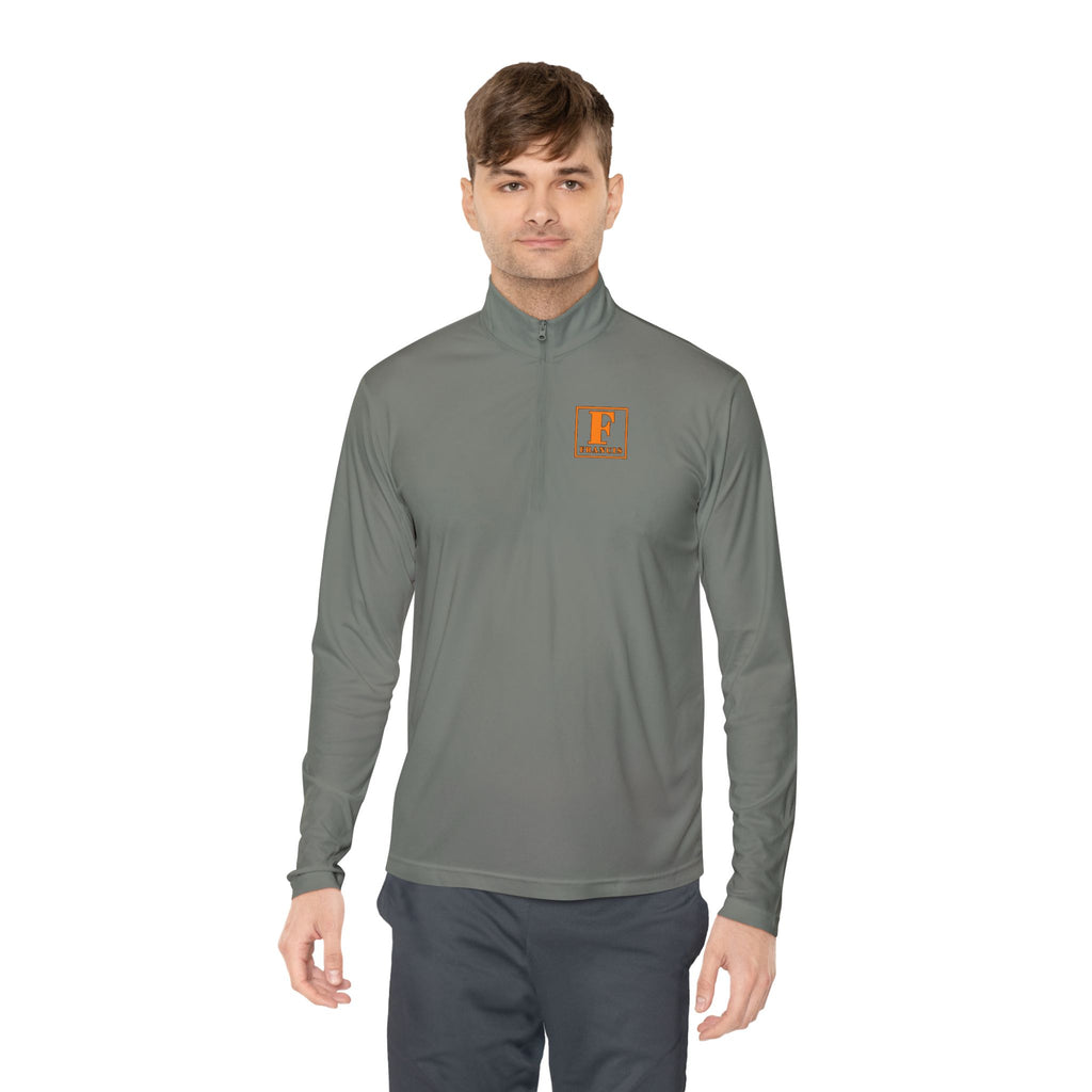 Quarter-Zip Pullover — Minimalist Small Logo Chest Pullover