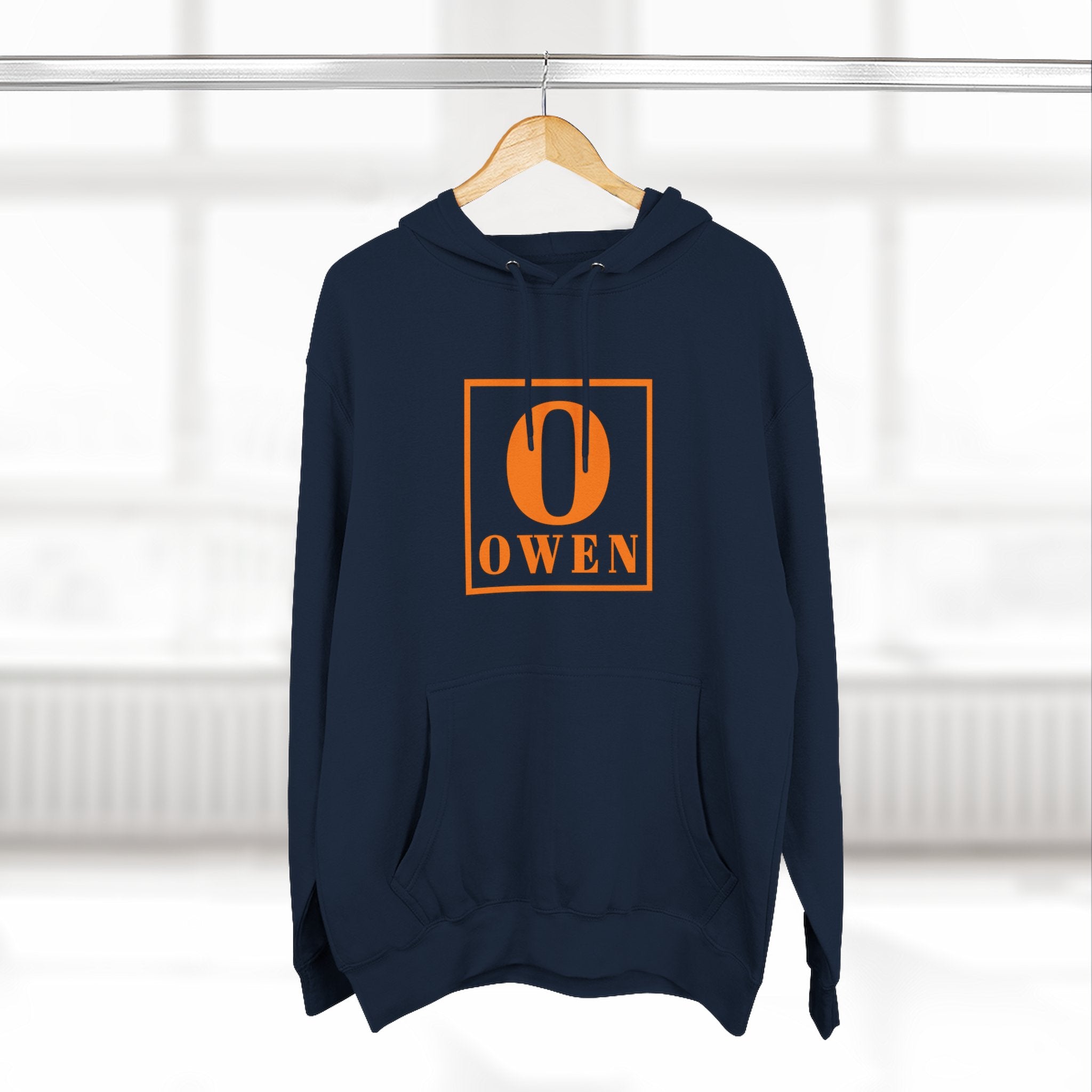 Personalized Initial Hoodie — 'O' Owen Monogram Fleece Hoodie