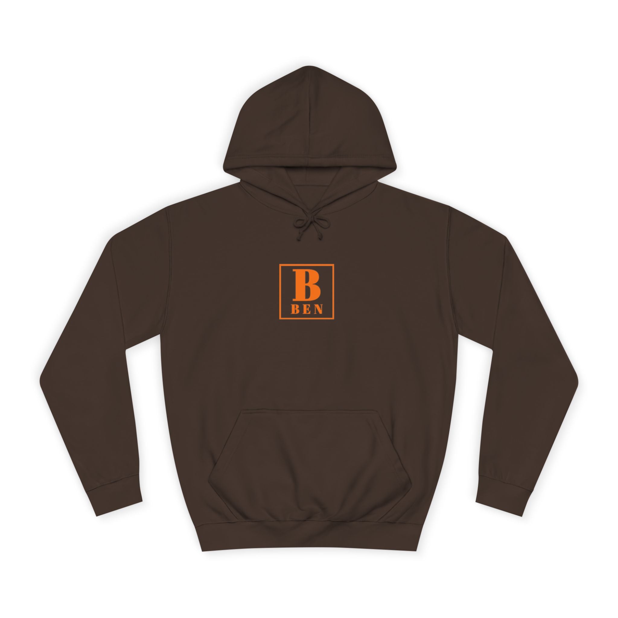 Initial Monogram Hoodie — Custom 'B BEN' College-Style Pullover