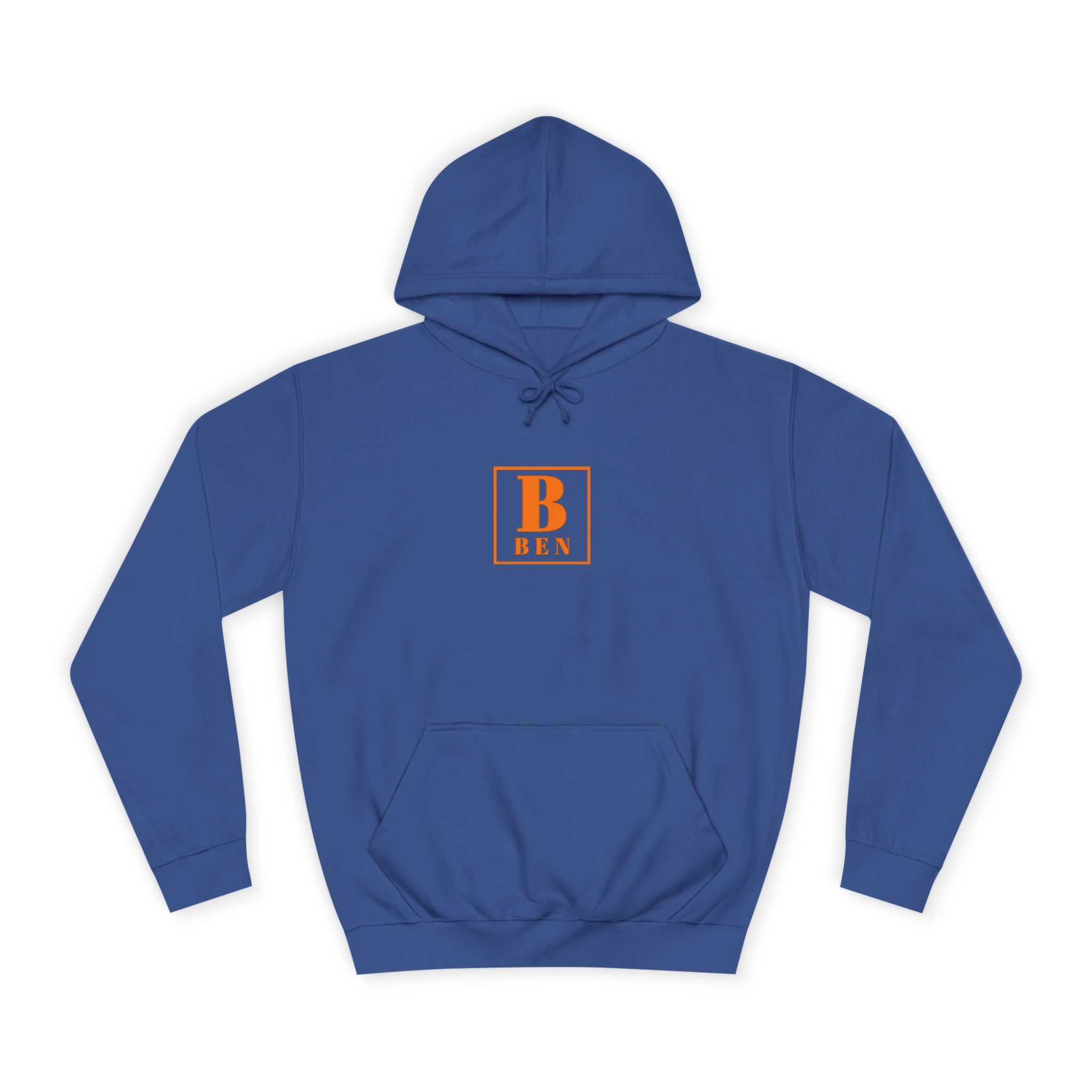 Initial Monogram Hoodie — Custom 'B BEN' College-Style Pullover