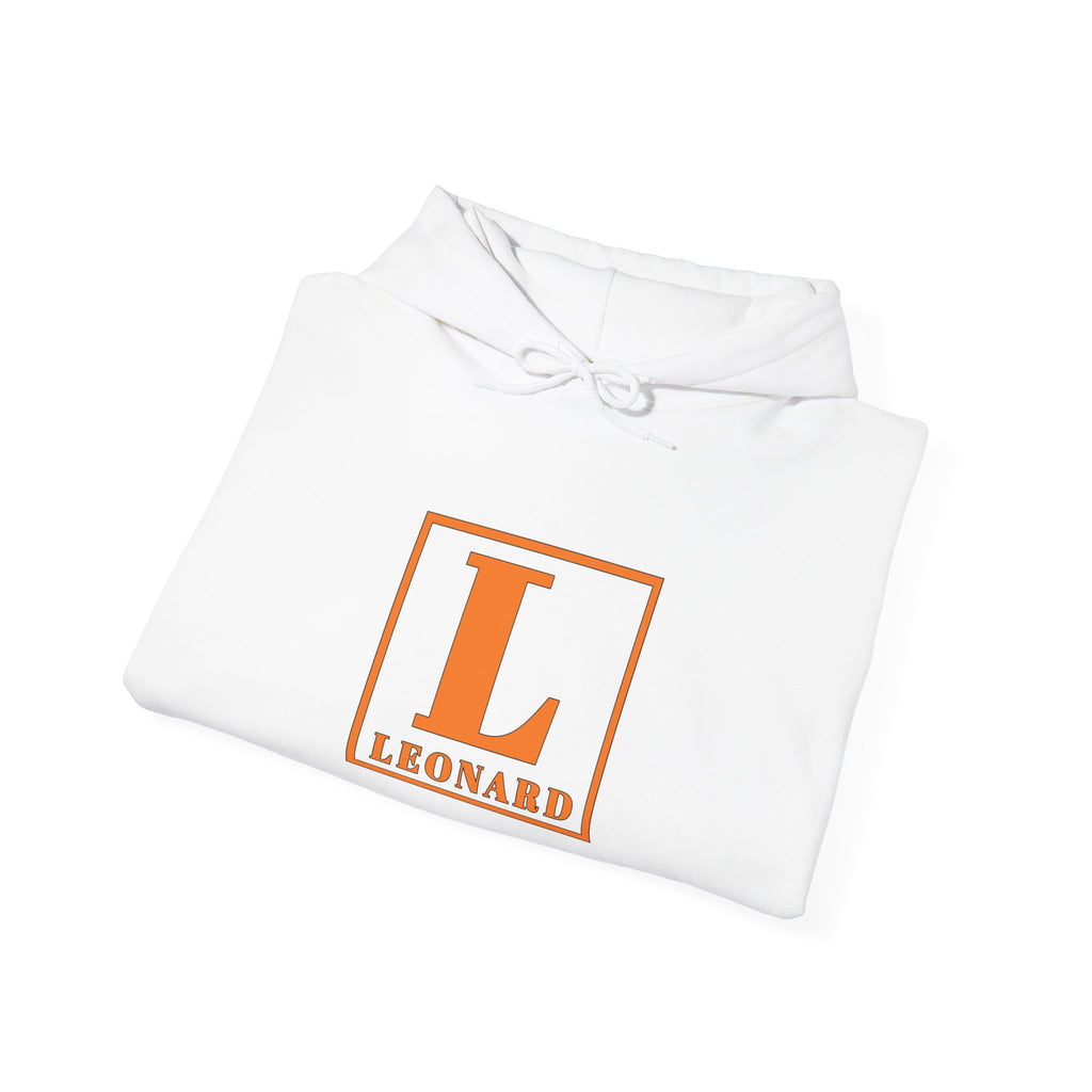 Monogram “L Leonard” Hoodie – Classic Orange Initial Sweatshirt