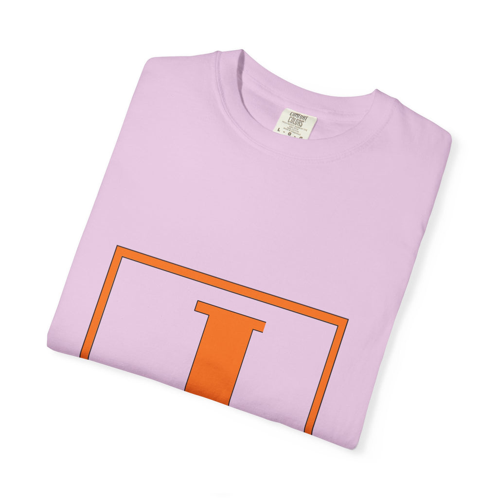 Jack Monogram T‑Shirt — Orange Initial Block Tee