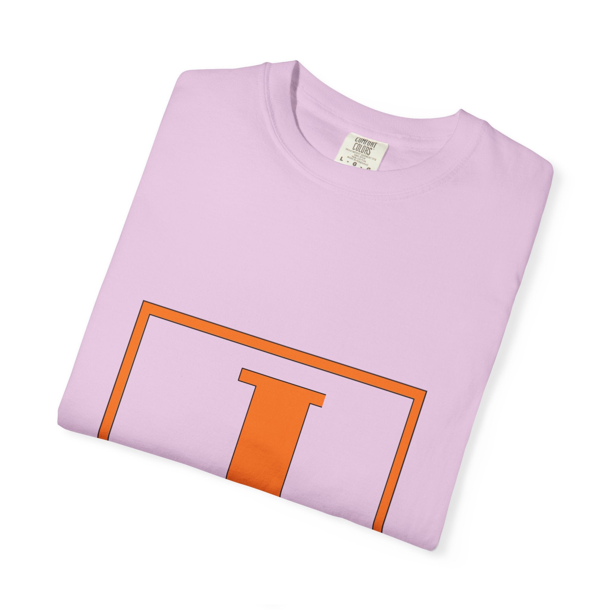Jack Monogram T‑Shirt — Orange Initial Block Tee