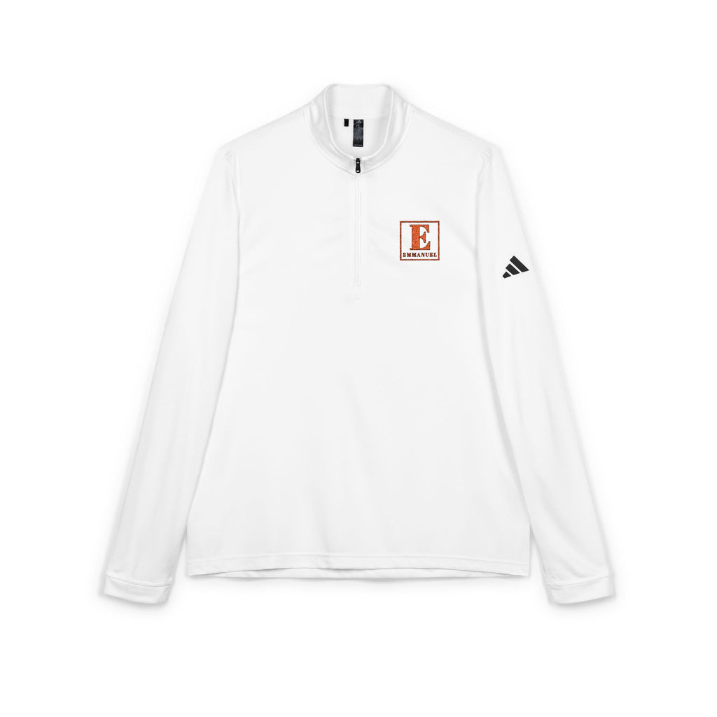 Embroidered 'E' Quarter-Zip Pullover - adidas Performance Golf Top