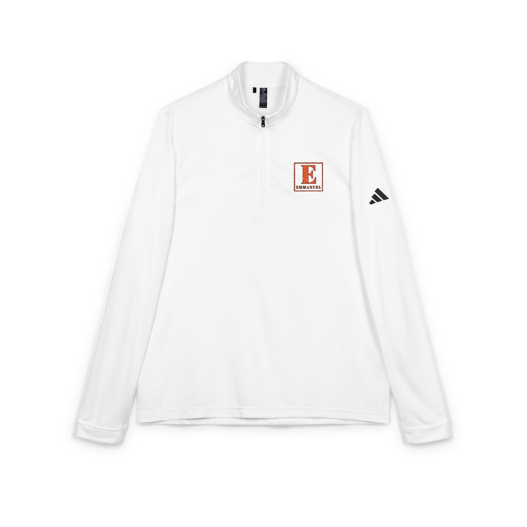 Embroidered 'E' Quarter-Zip Pullover - adidas Performance Golf Top