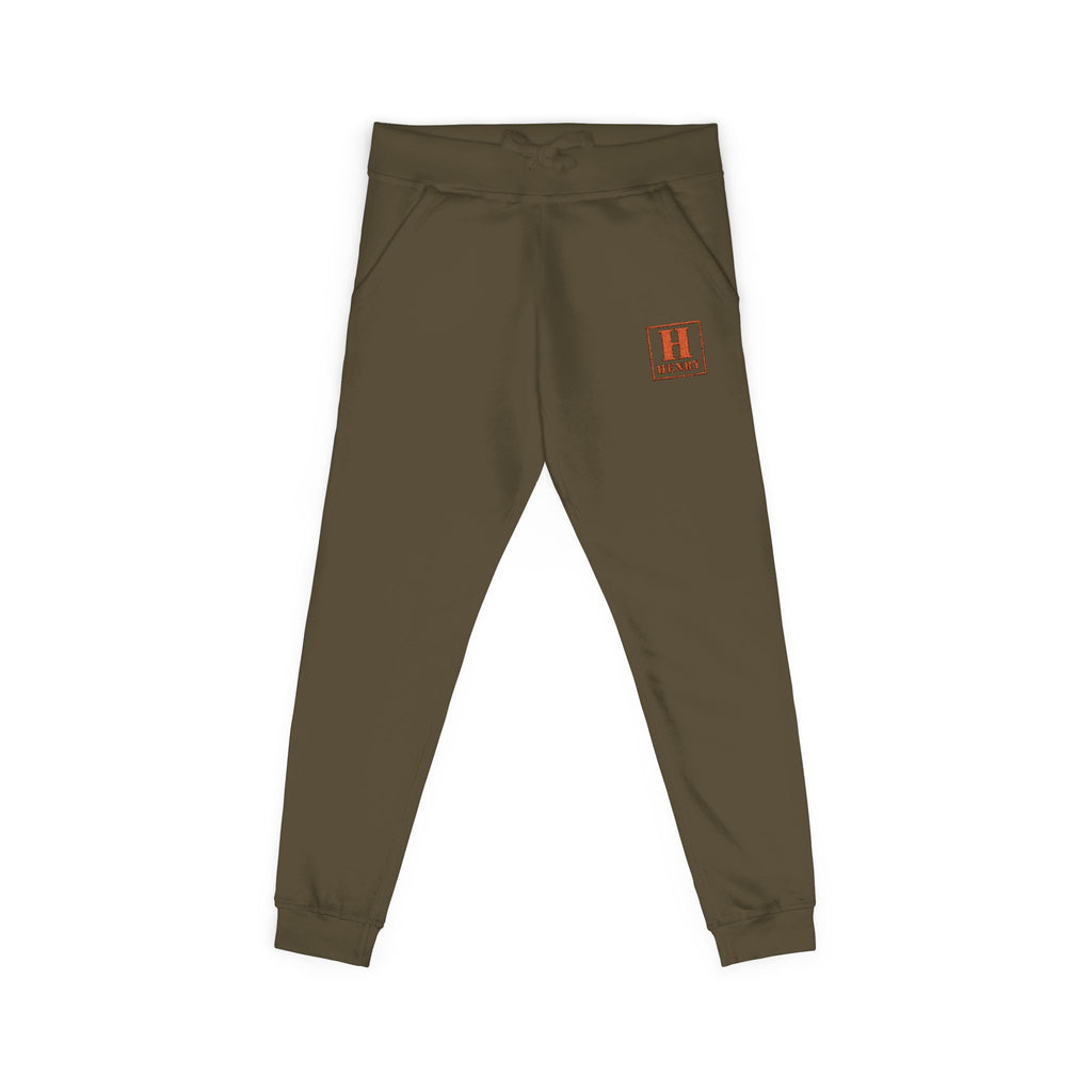 Embroidered Cozy Fleece Sweatpants — Minimal 'H' Logo Joggers