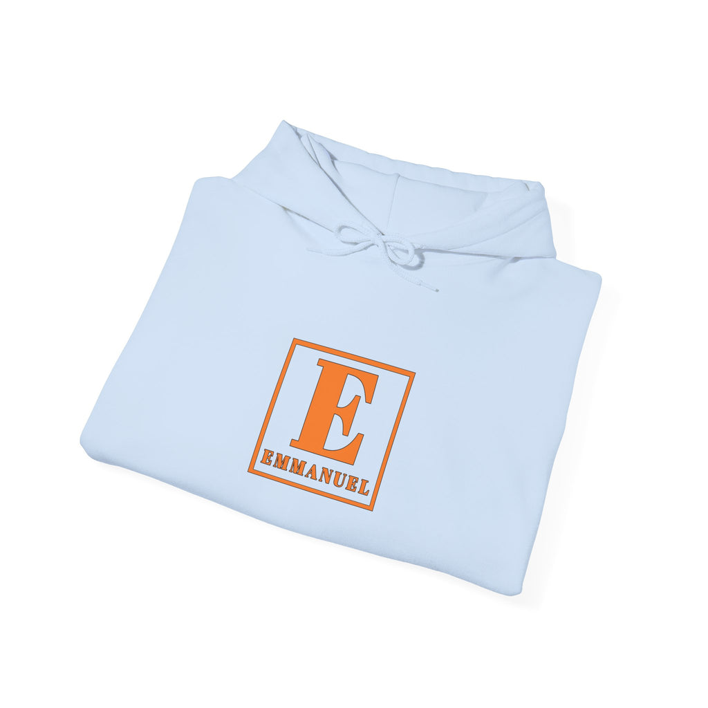Emmanuel Monogram Hoodie – Orange Block Letter E Sweatshirt