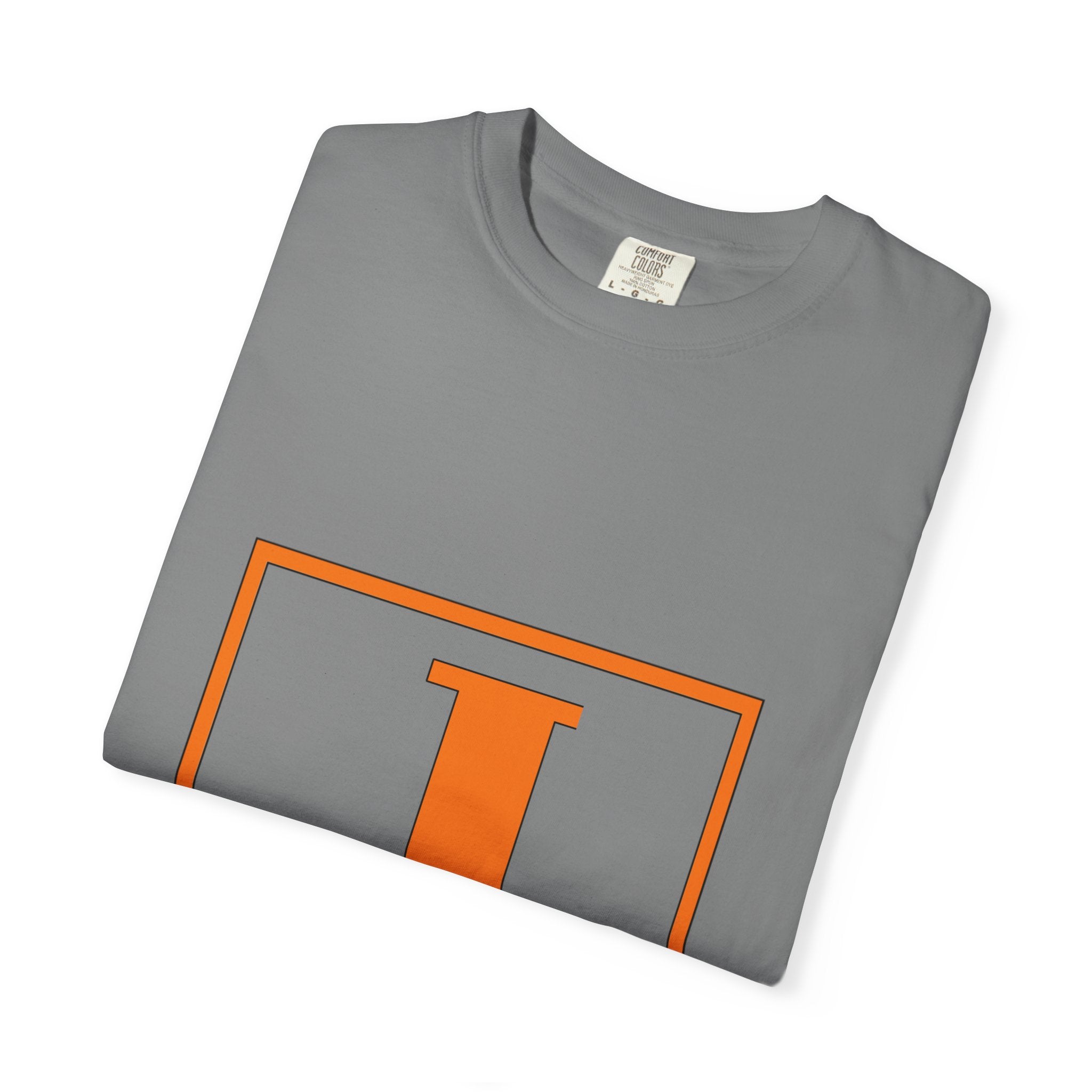 Jack Monogram T‑Shirt — Orange Initial Block Tee