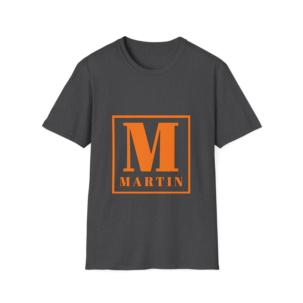 Monogram M Martin T‑Shirt — Orange Block Initial Tee