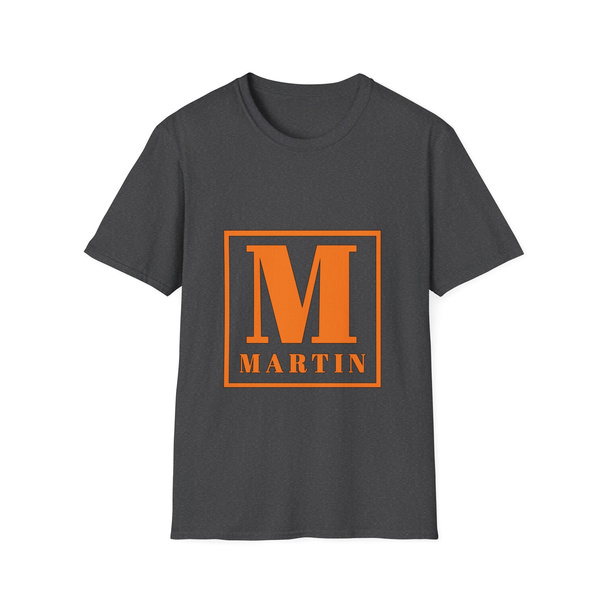 Monogram M Martin T‑Shirt — Orange Block Initial Tee
