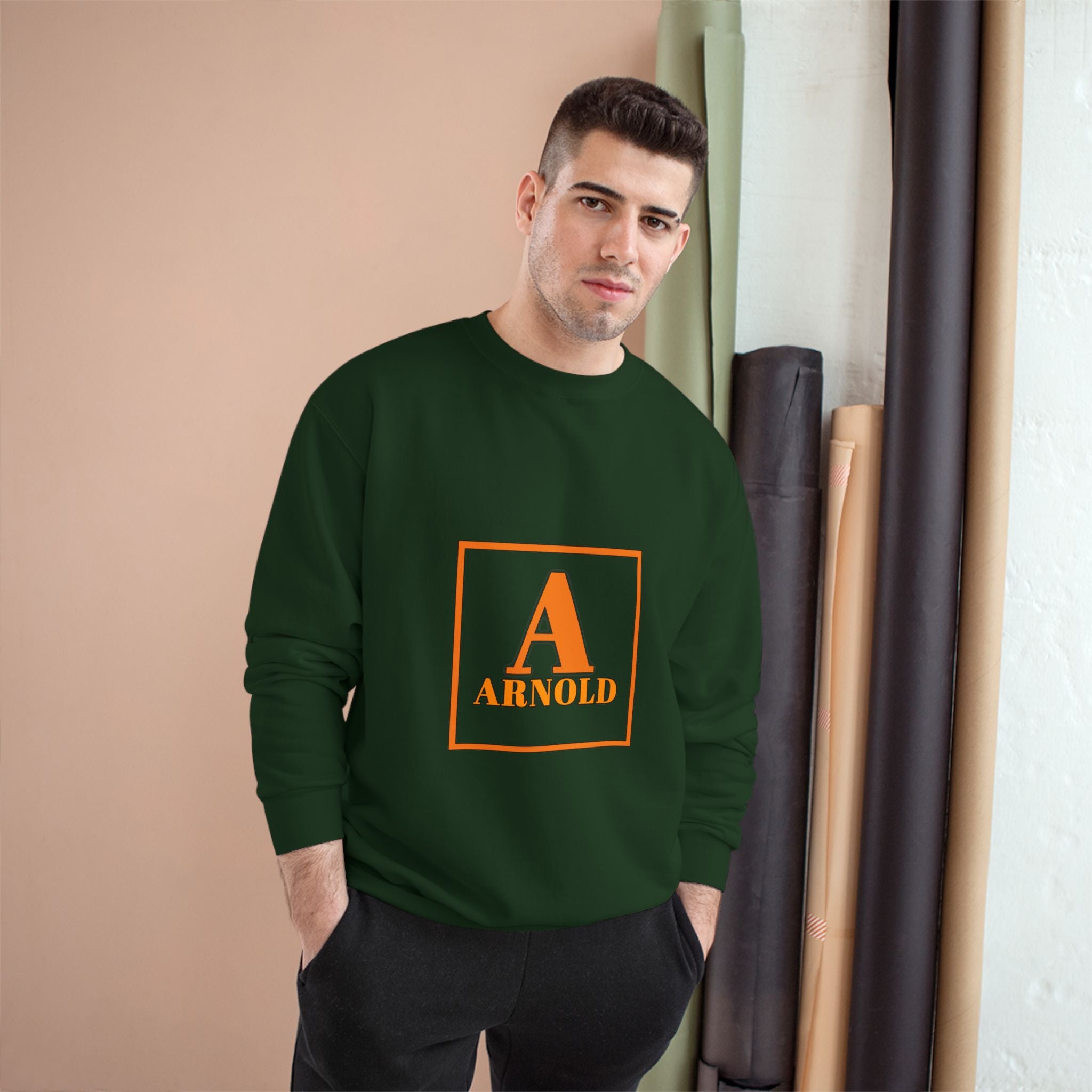 Arnold Letterman Sweatshirt – Personalized A Monogram Champion Crewneck