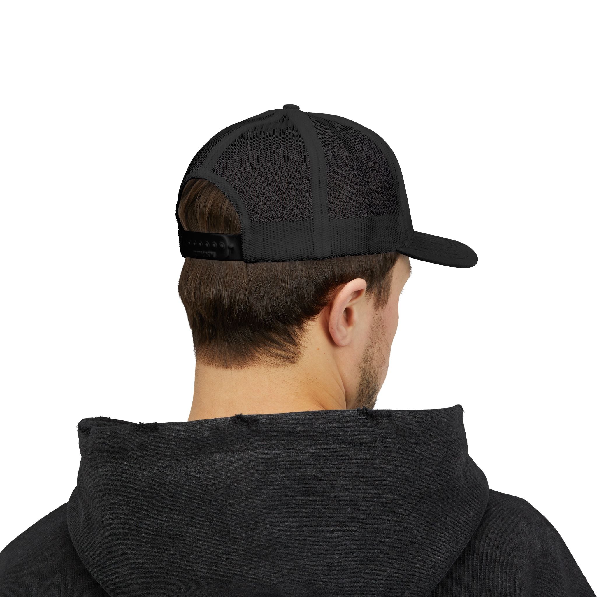 Trucker Cap — Be Happy Floral Embroidered Snapback