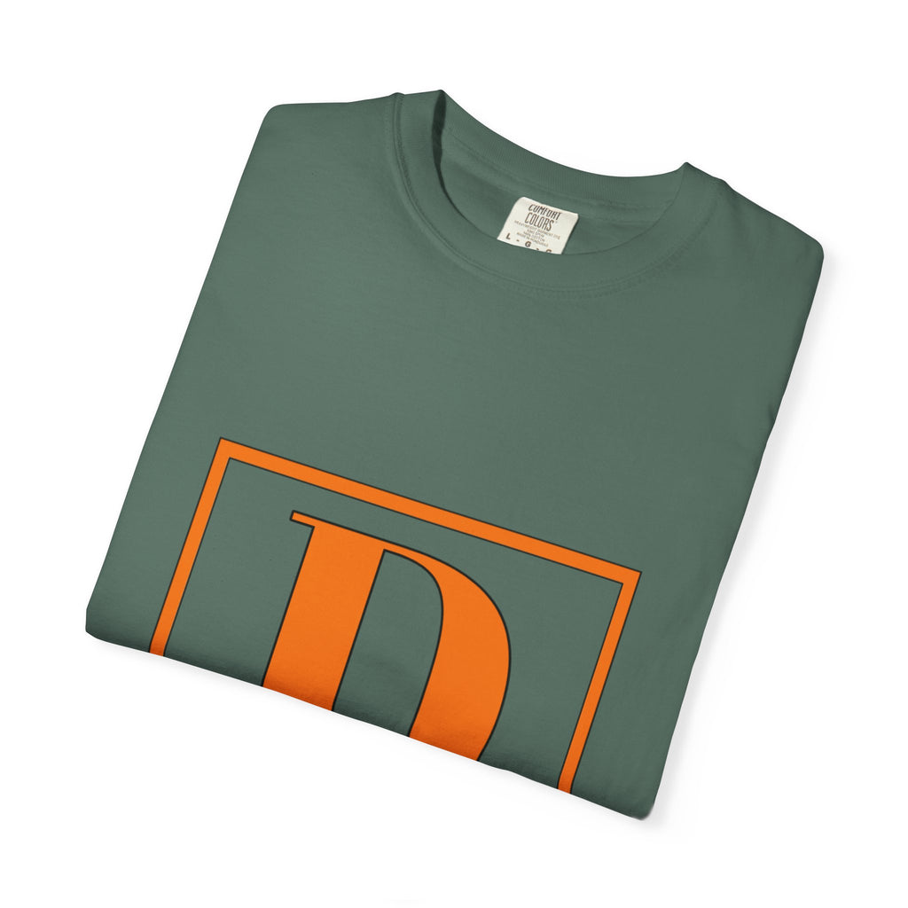 David Monogram T-Shirt — Bold Initial Box Graphic