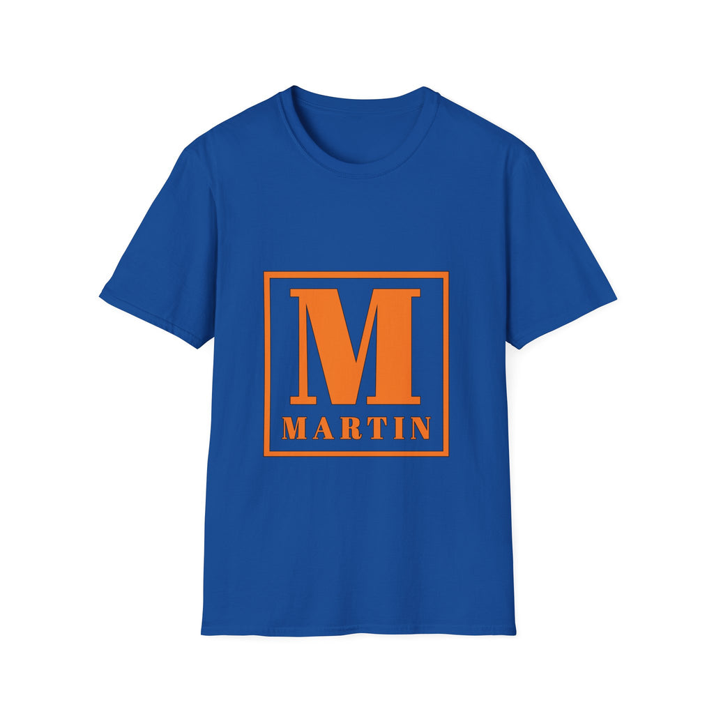 Monogram M Martin T‑Shirt — Orange Block Initial Tee