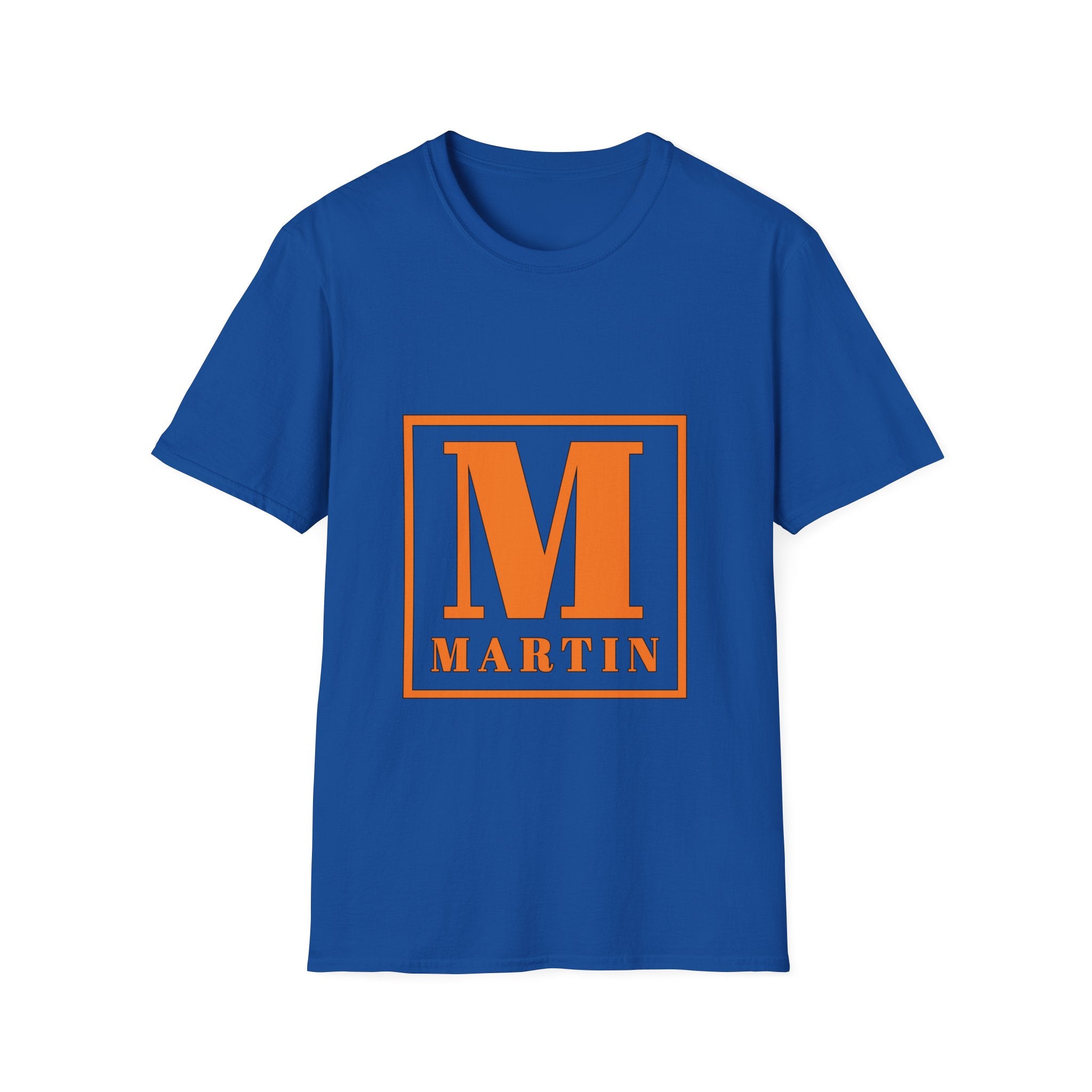 Monogram M Martin T‑Shirt — Orange Block Initial Tee