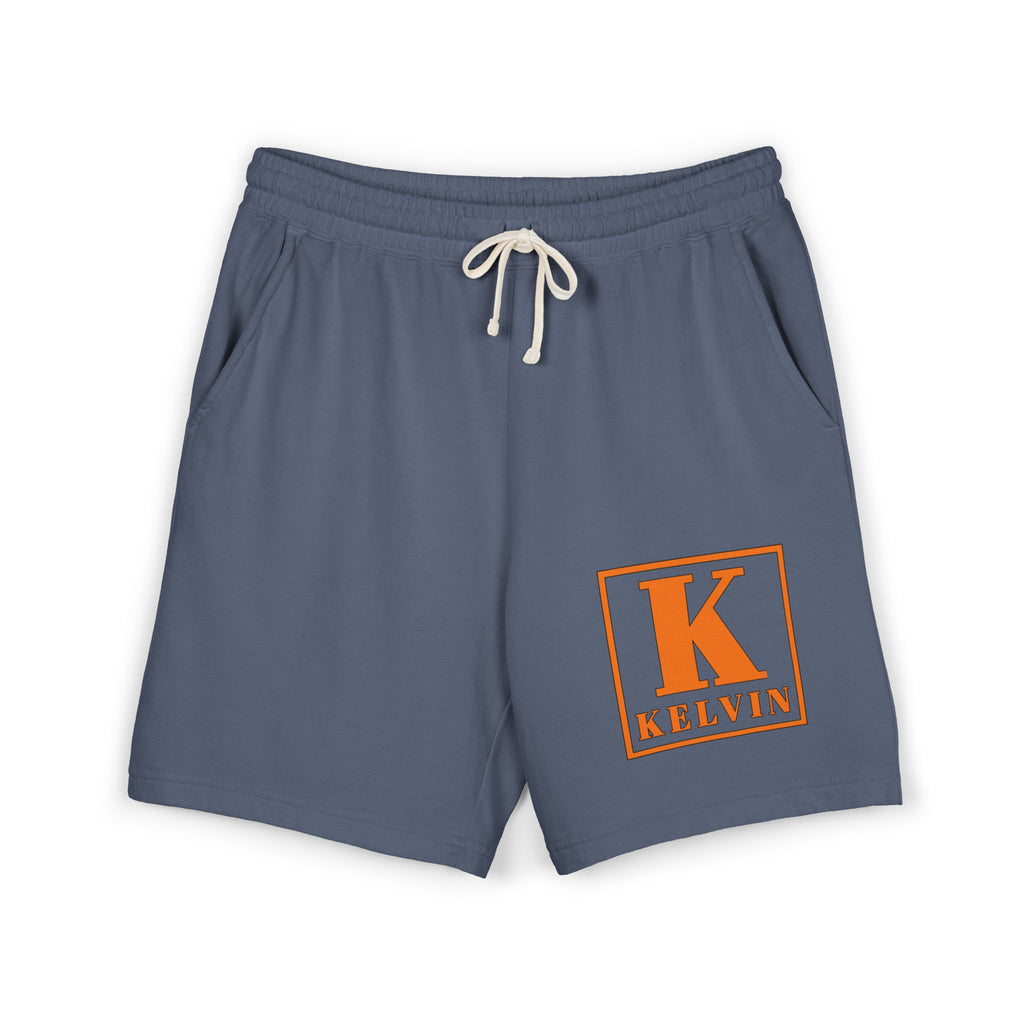 Kelvin Monogram Sweat Shorts — Lightweight Garment-Dyed Fleece