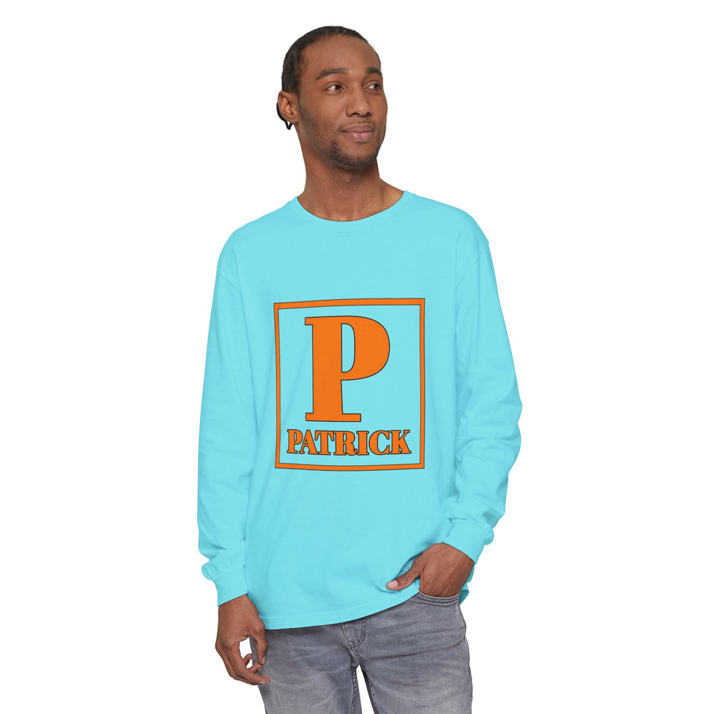 Patrick Monogram Long Sleeve Tee — Personalized Initial P Shirt