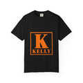 Kelly Monogram Tee — Orange Block Initial K T-Shirt