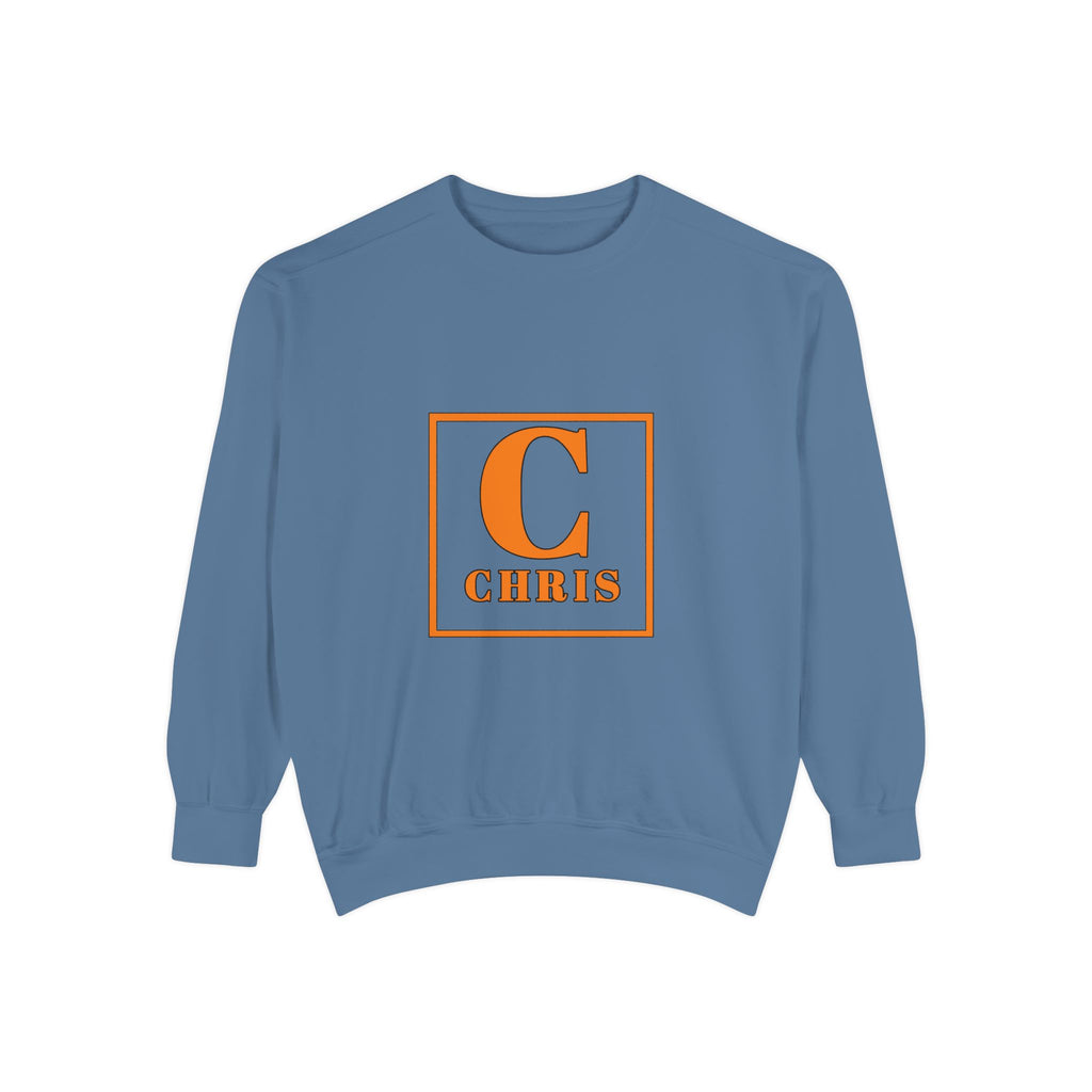 Personalized 'C' Initial Sweatshirt — Chris Monogram Crewneck
