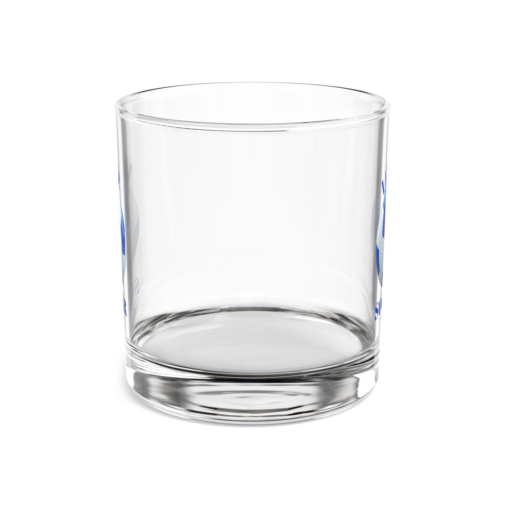 Soccer I Love Rocks Glass — 10oz Whiskey/Old Fashioned Glass, Football Fan Gift