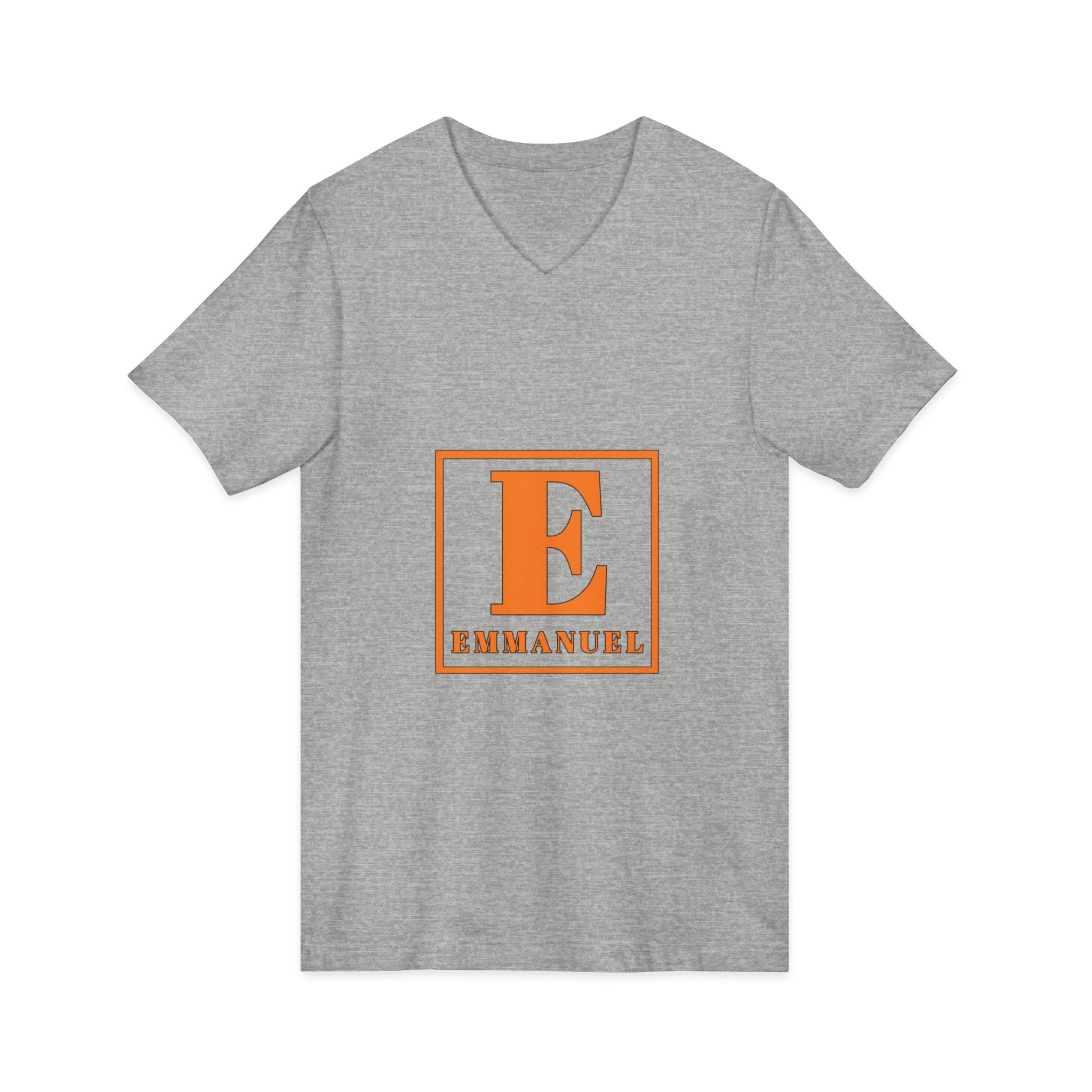Emmanuel Monogram V-Neck Tee