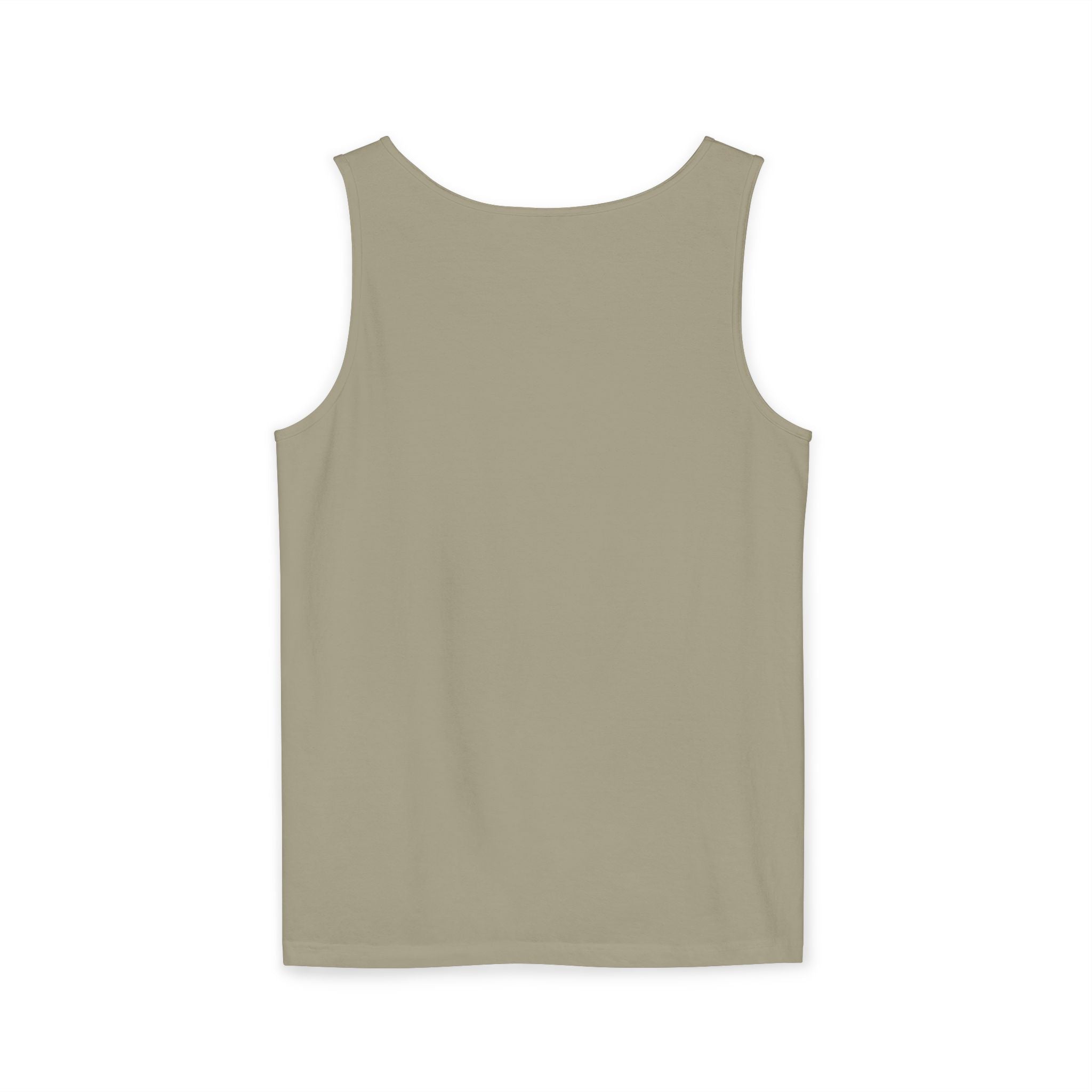 Ben Monogram Tank Top — Orange Initial B Vintage Box Graphic