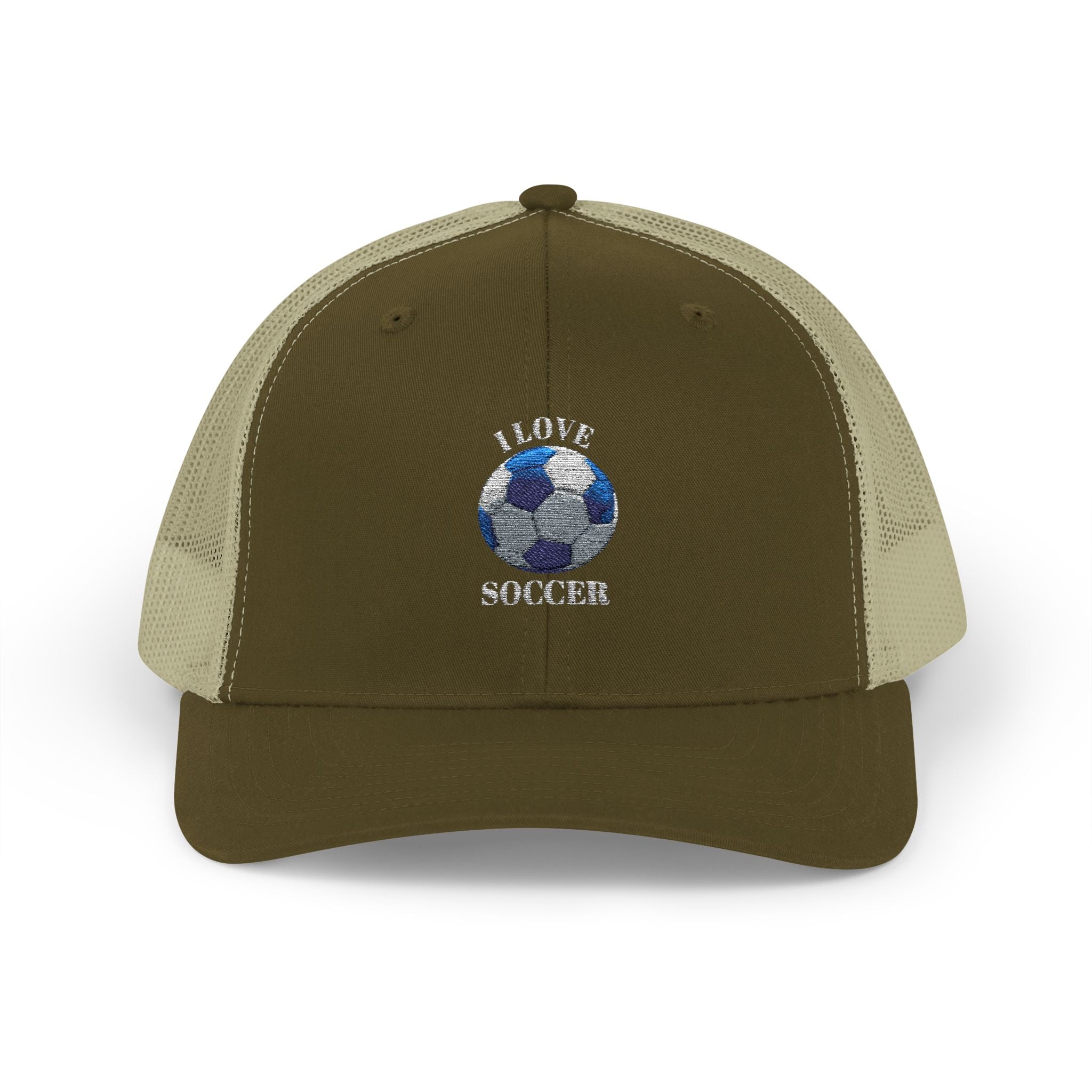 Soccer Mom Trucker Cap - Glitter Soccer Ball Snapback