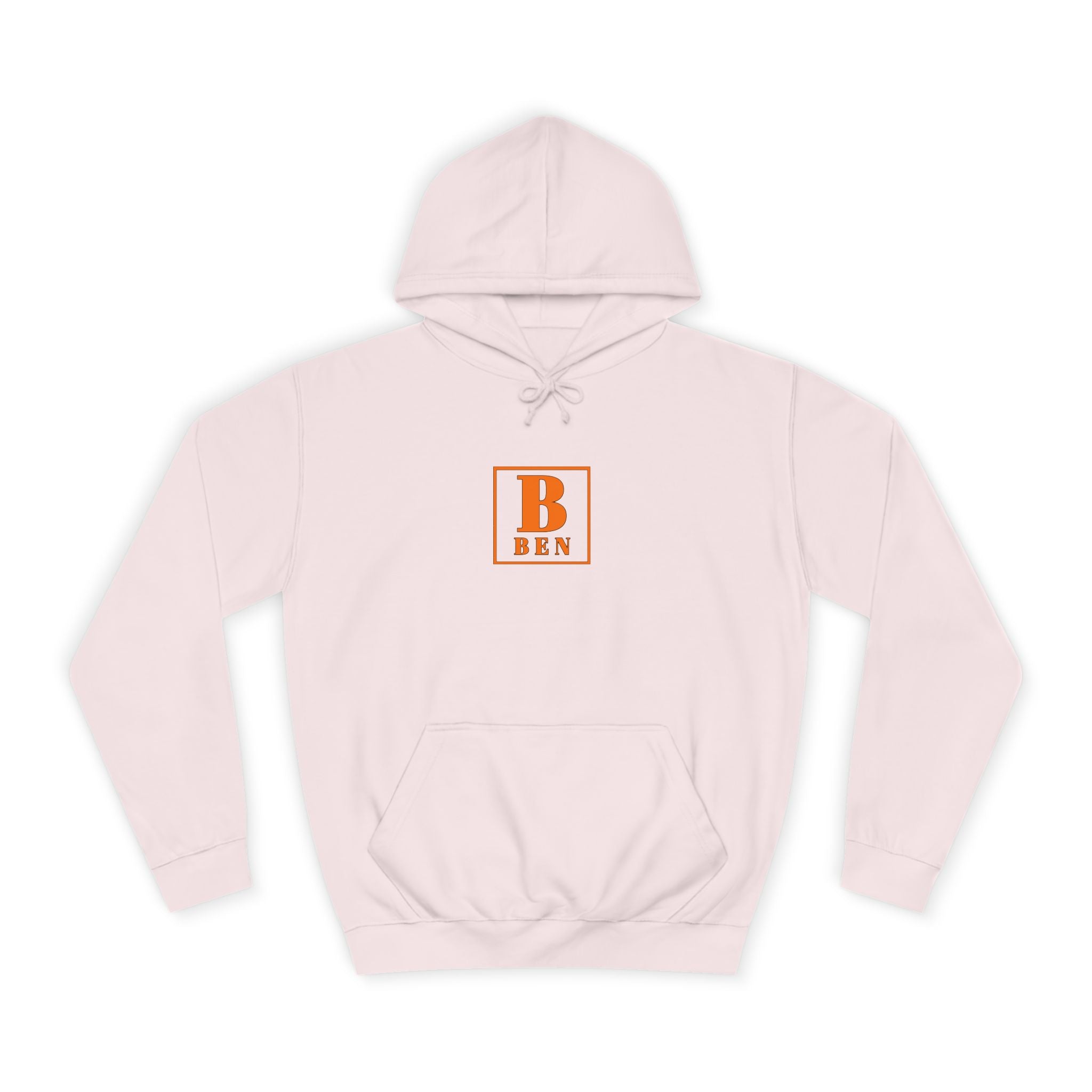 Initial Monogram Hoodie — Custom 'B BEN' College-Style Pullover