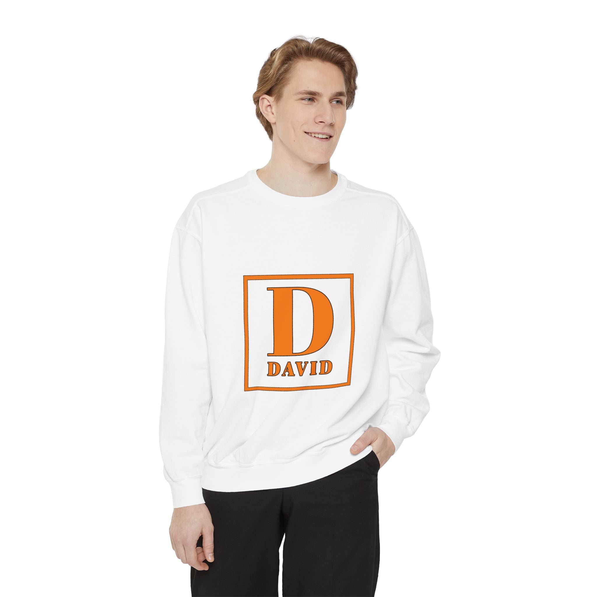 David Monogram Sweatshirt — Personalized Initial D Crewneck